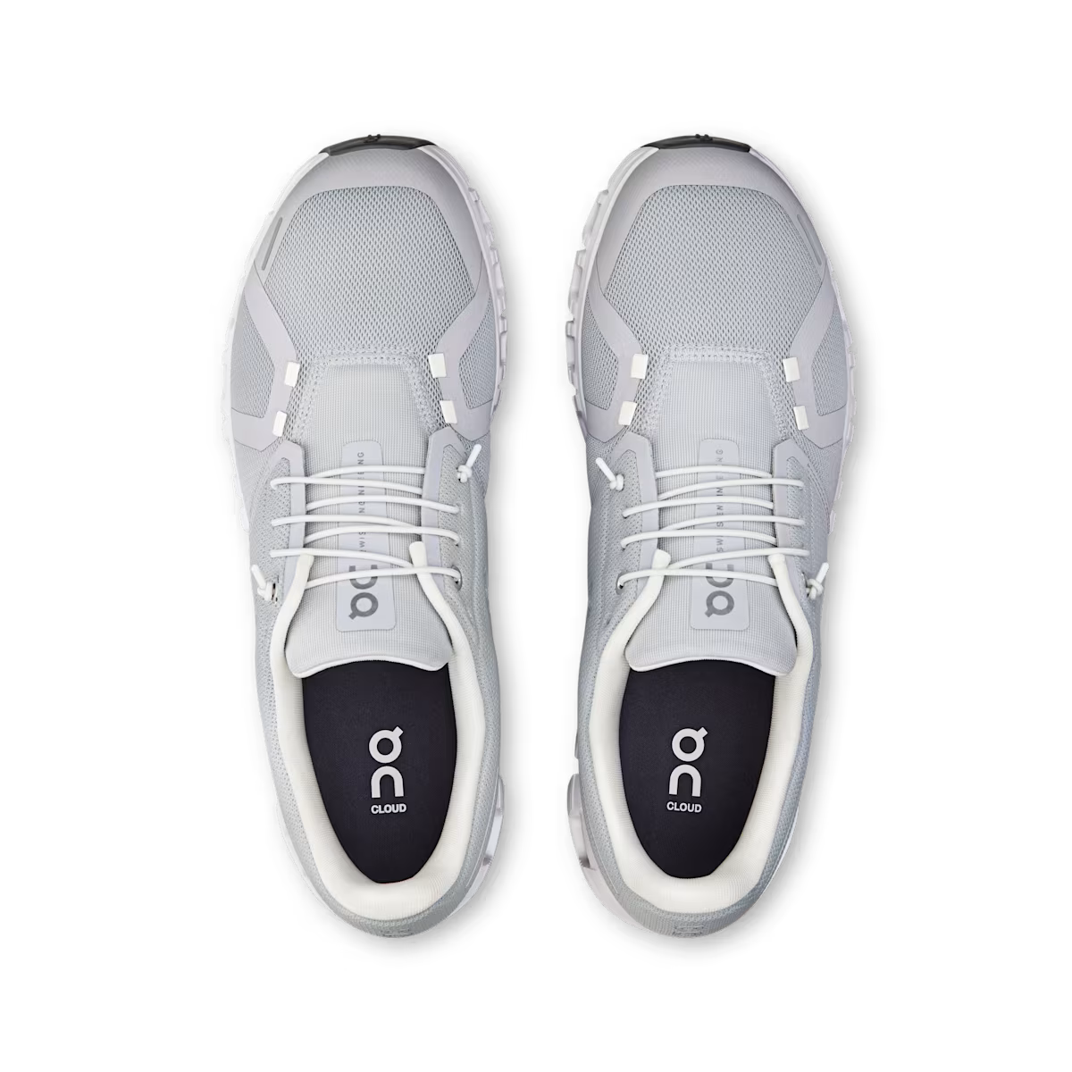On Cloud Men Cloud 6 Wide  -  Glacier | White