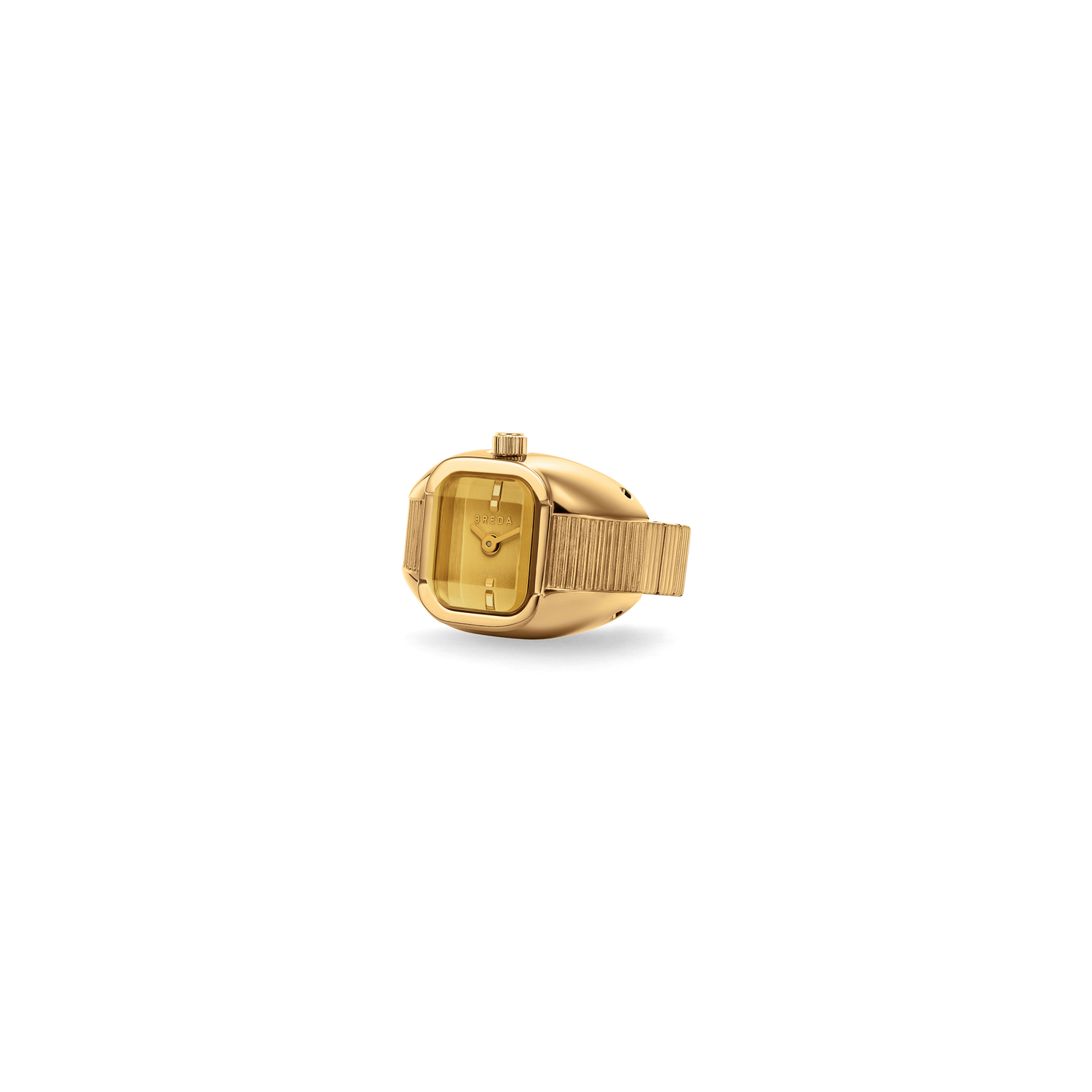 Breda Nocturne Time Ring  Deep Gold/Amber