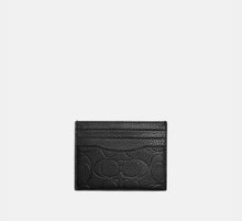 Coach Card Case In Signature Leather  - Black