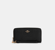 Coach Long Zip Around Wallet - Gold/Black