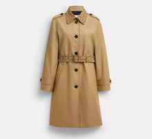 Coach Trench With Signature Piping  - Khaki