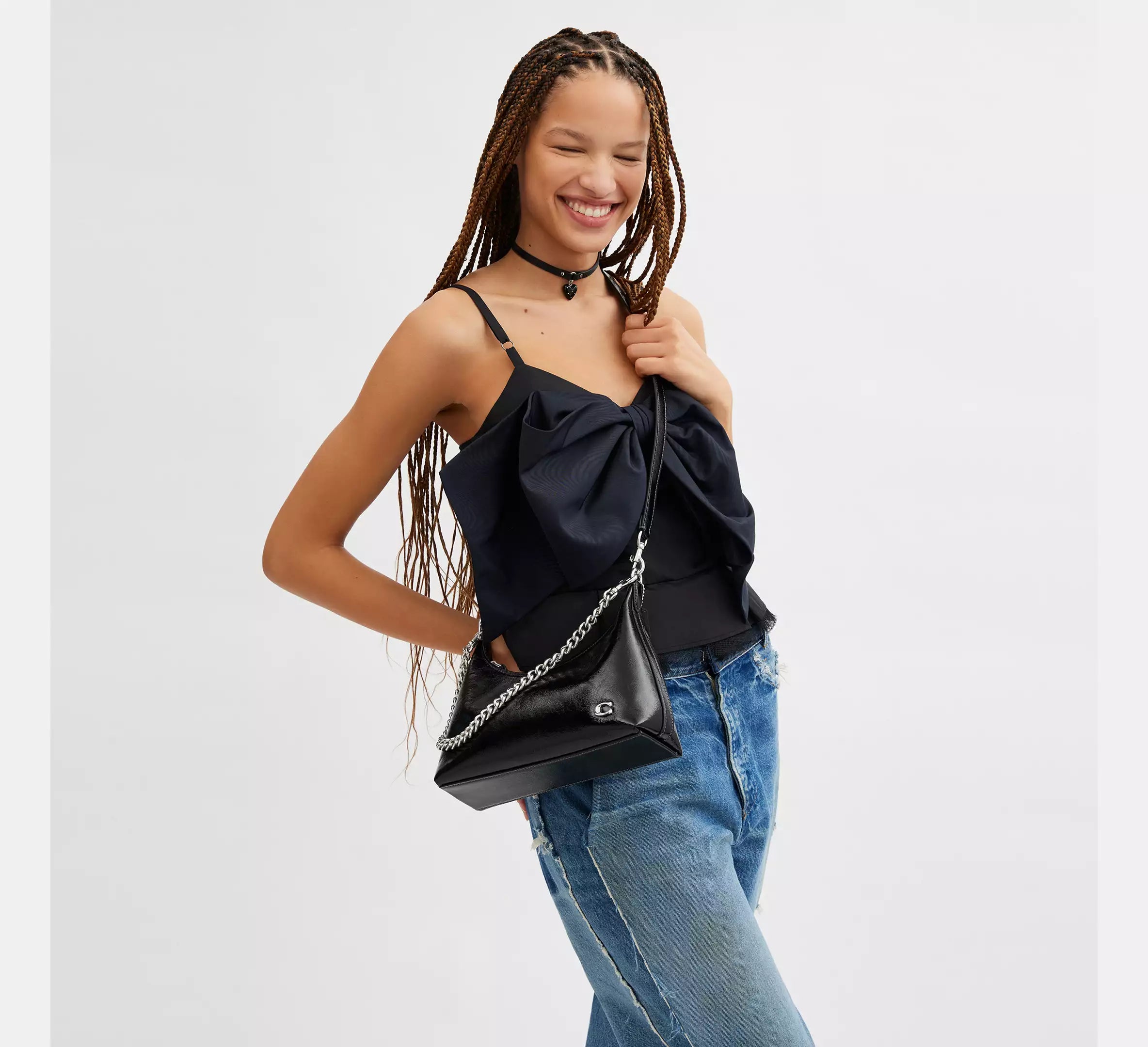 Coach Juliet Shoulder Bag 25 - Silver/Black