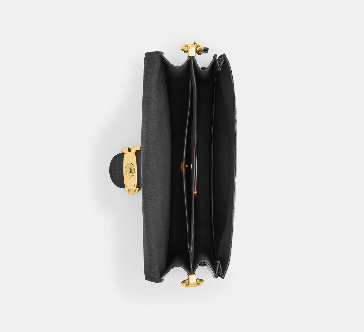 Coach Tabby Chain Tabby Shoulder Bag With Quilting-Brass/Black