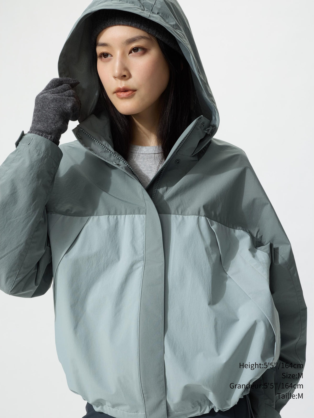 Uniqlo Women Windproof Stand Blouson  -  05 GRAY