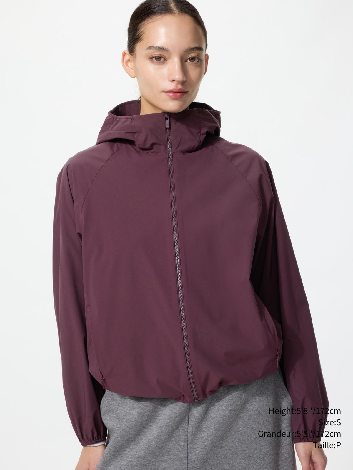 Uniqlo Women Pocketable UV Protection Parka  -  19 WINE
