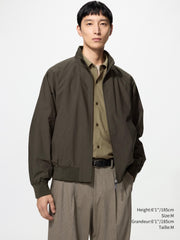 Uniqlo Unisex Harrington Jacket  -  38 DARK BROWN