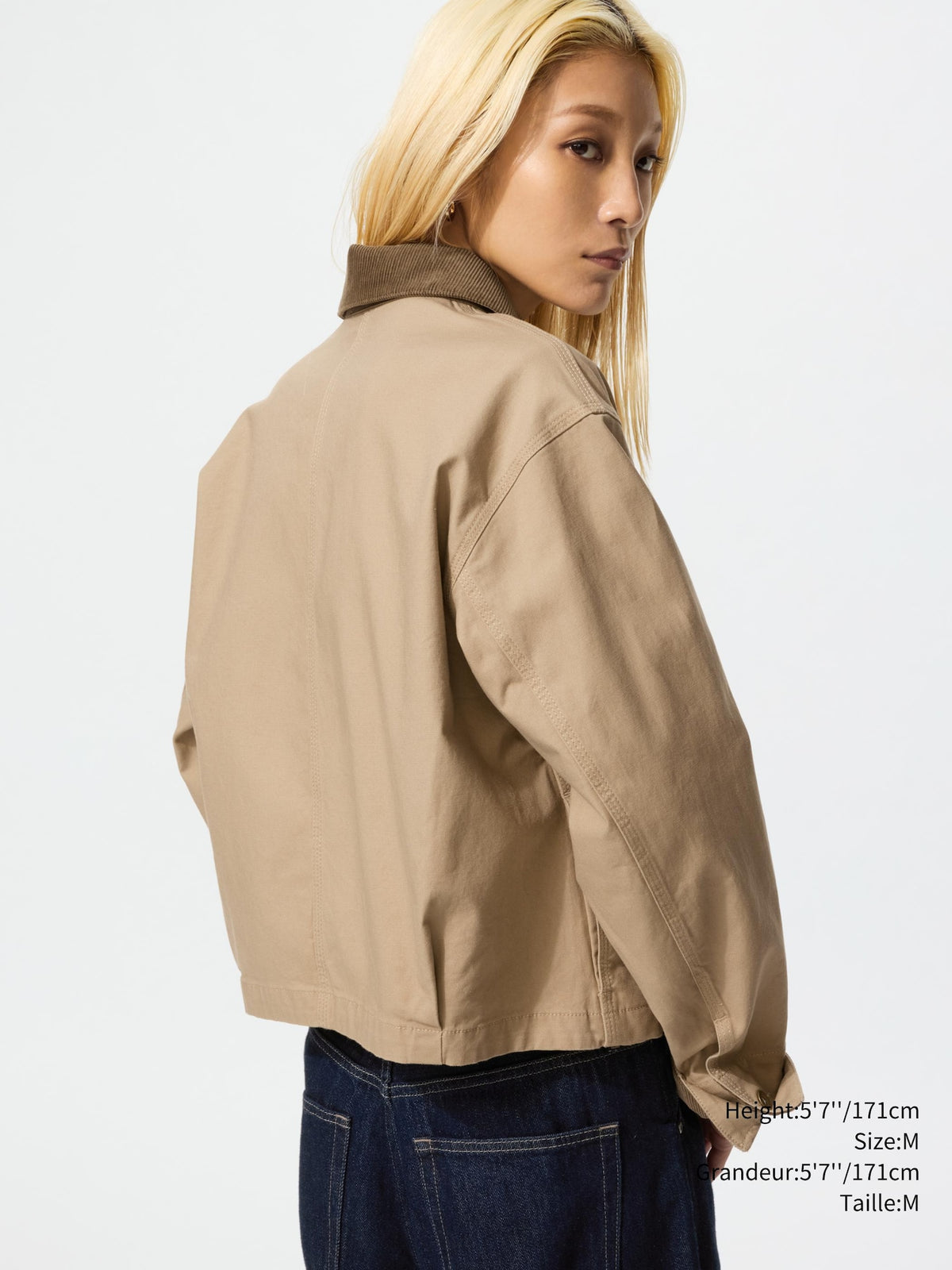 Uniqlo Unisex Zip-Up Short Jacket  -  69 NAVY
