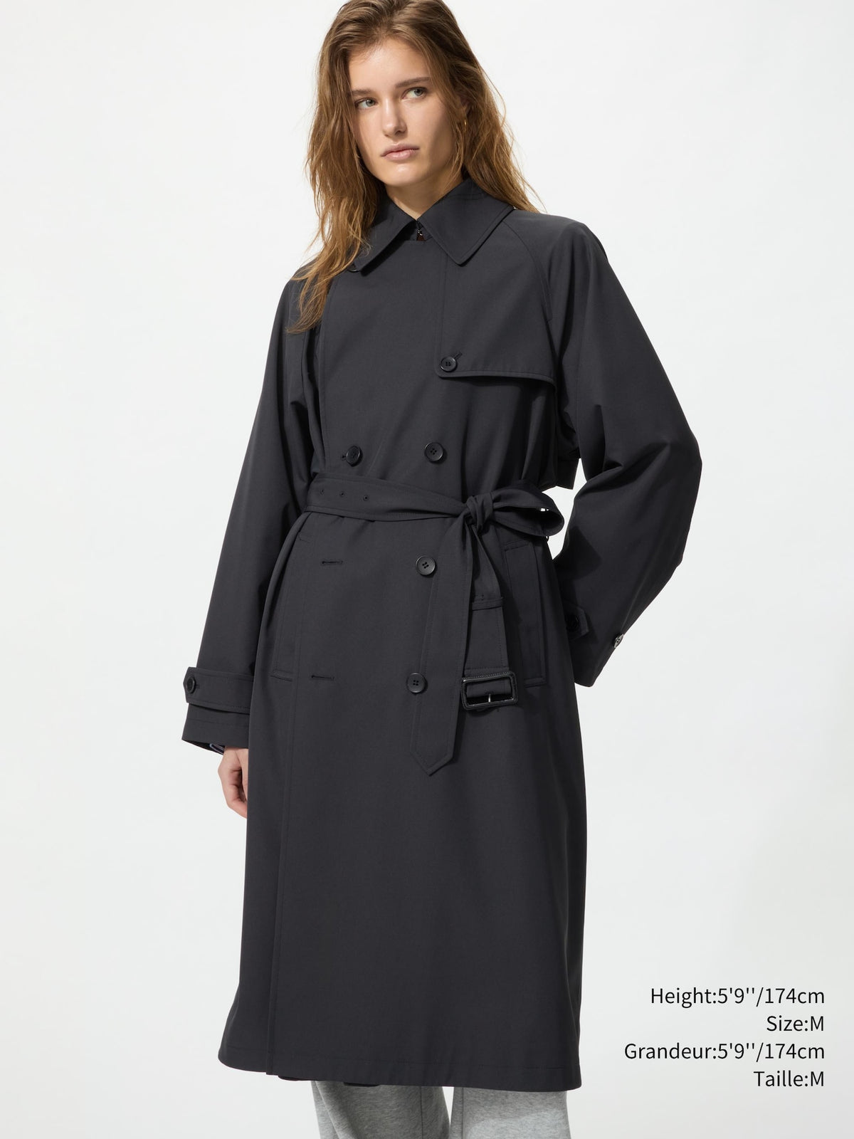 Uniqlo Women Trench Coat  -  57 OLIVE