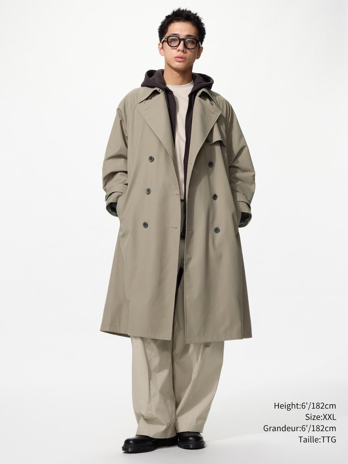 Uniqlo Women Trench Coat  -  57 OLIVE