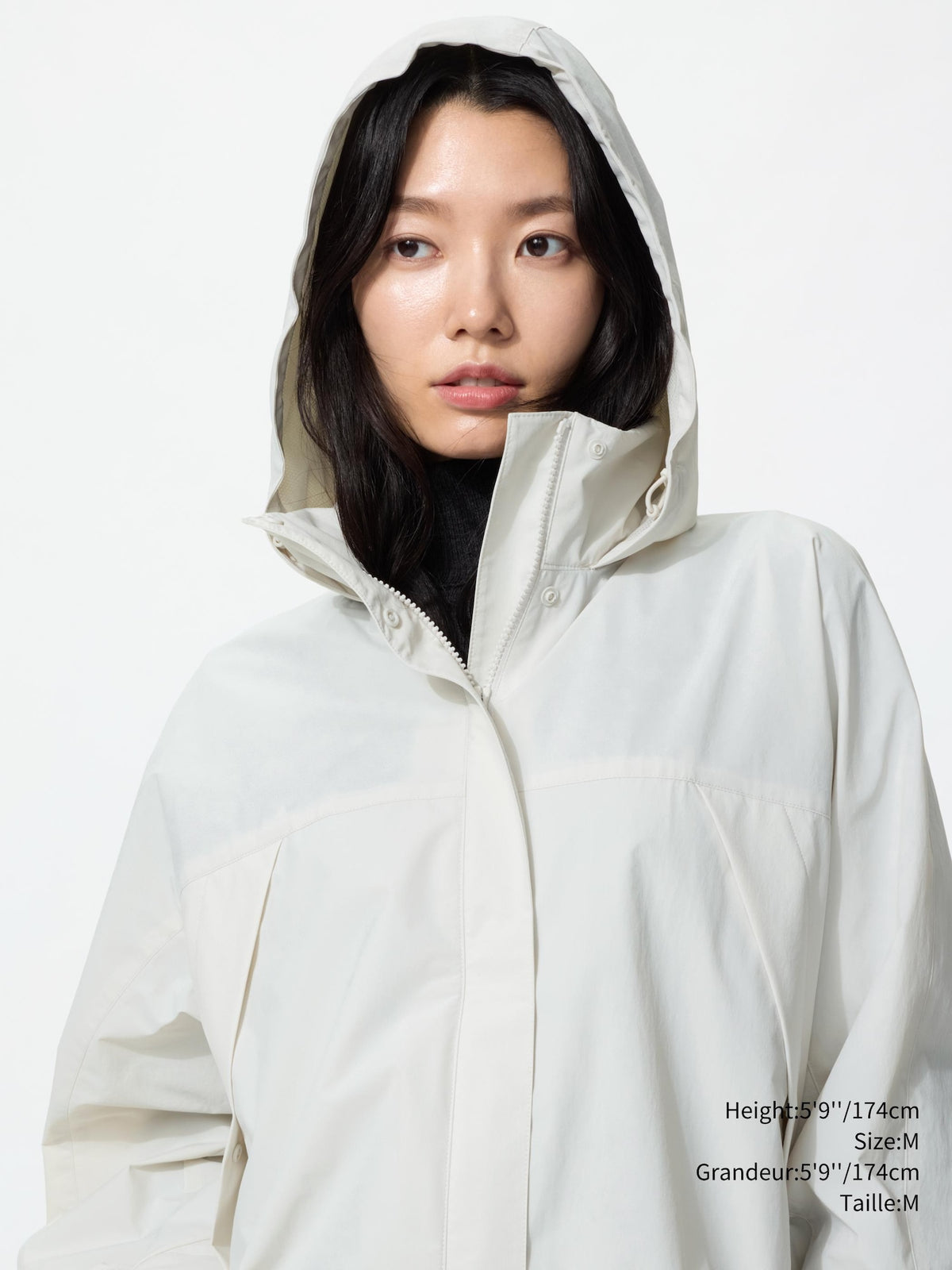 Uniqlo Women Windproof Stand Blouson  -  01 OFF WHITE