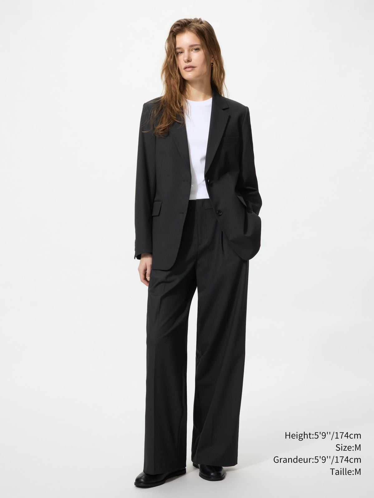 Uniqlo Women Tailored Jacket  -   09 BLACK
