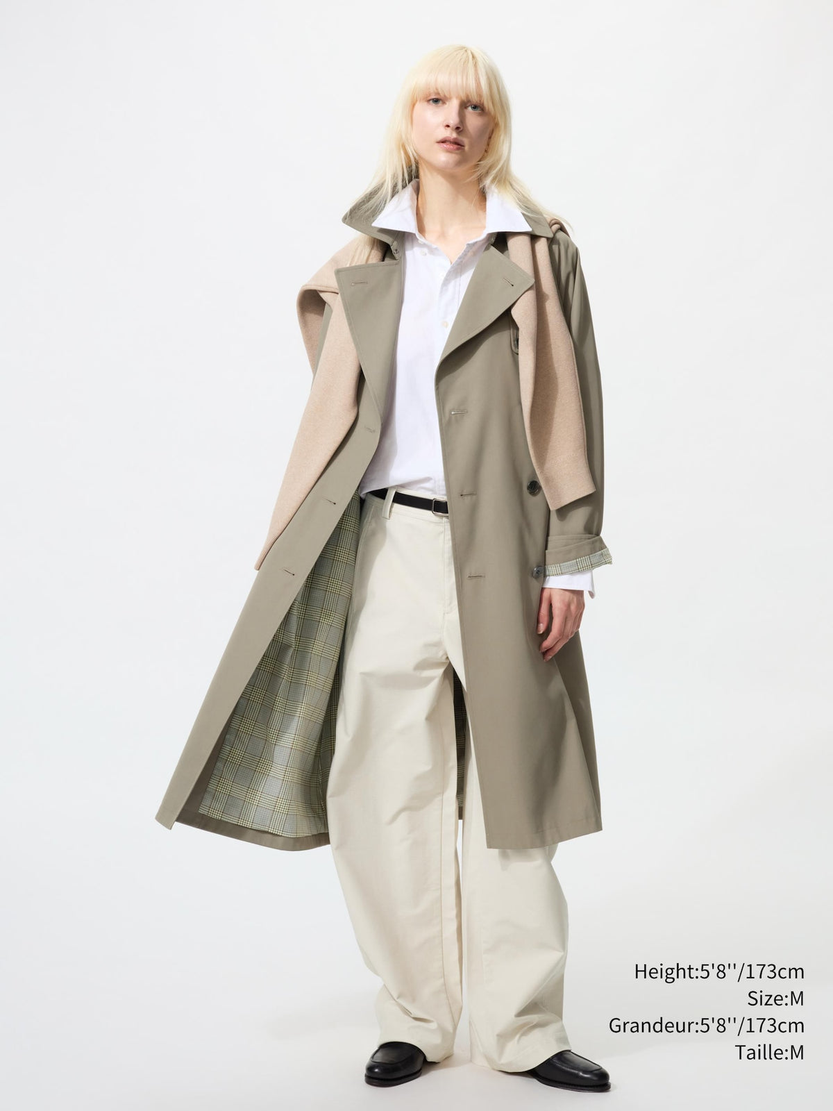 Uniqlo Women Trench Coat  -  57 OLIVE