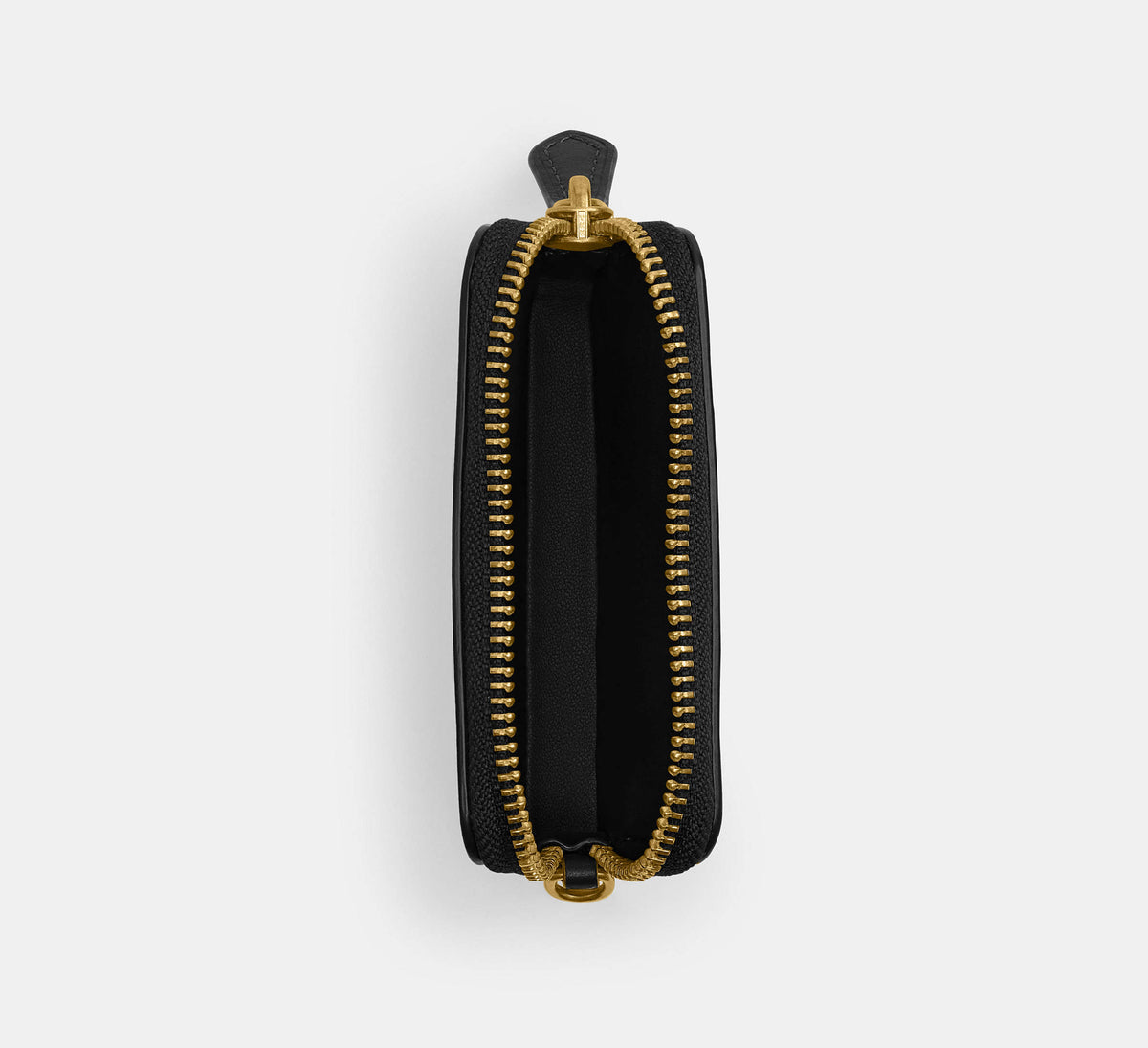 Coach Essential Chain Card Case - Brass/Black