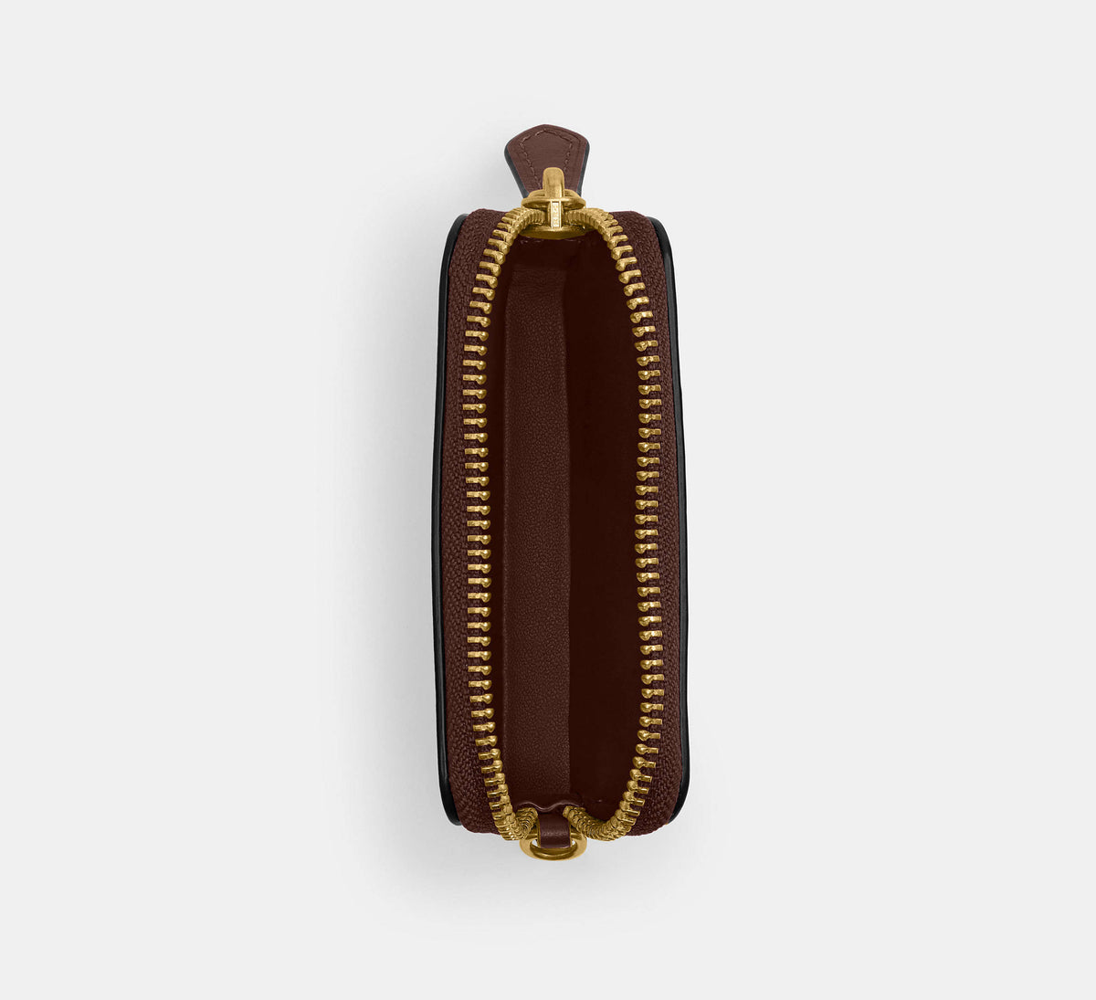 Coach Essential Chain Card Case - Brass/Maple