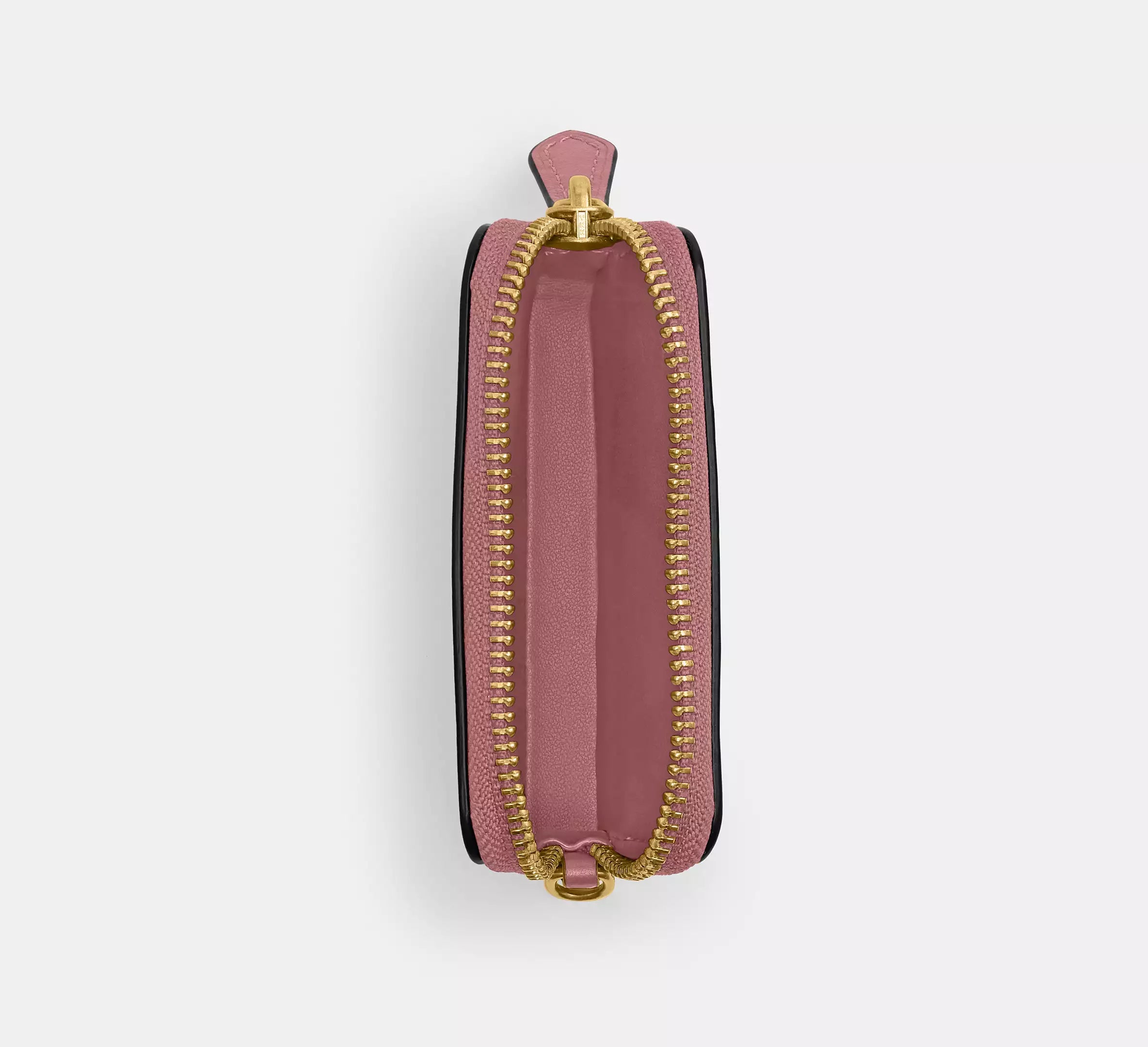 Coach Essential Chain Card Case - Brass/Peony