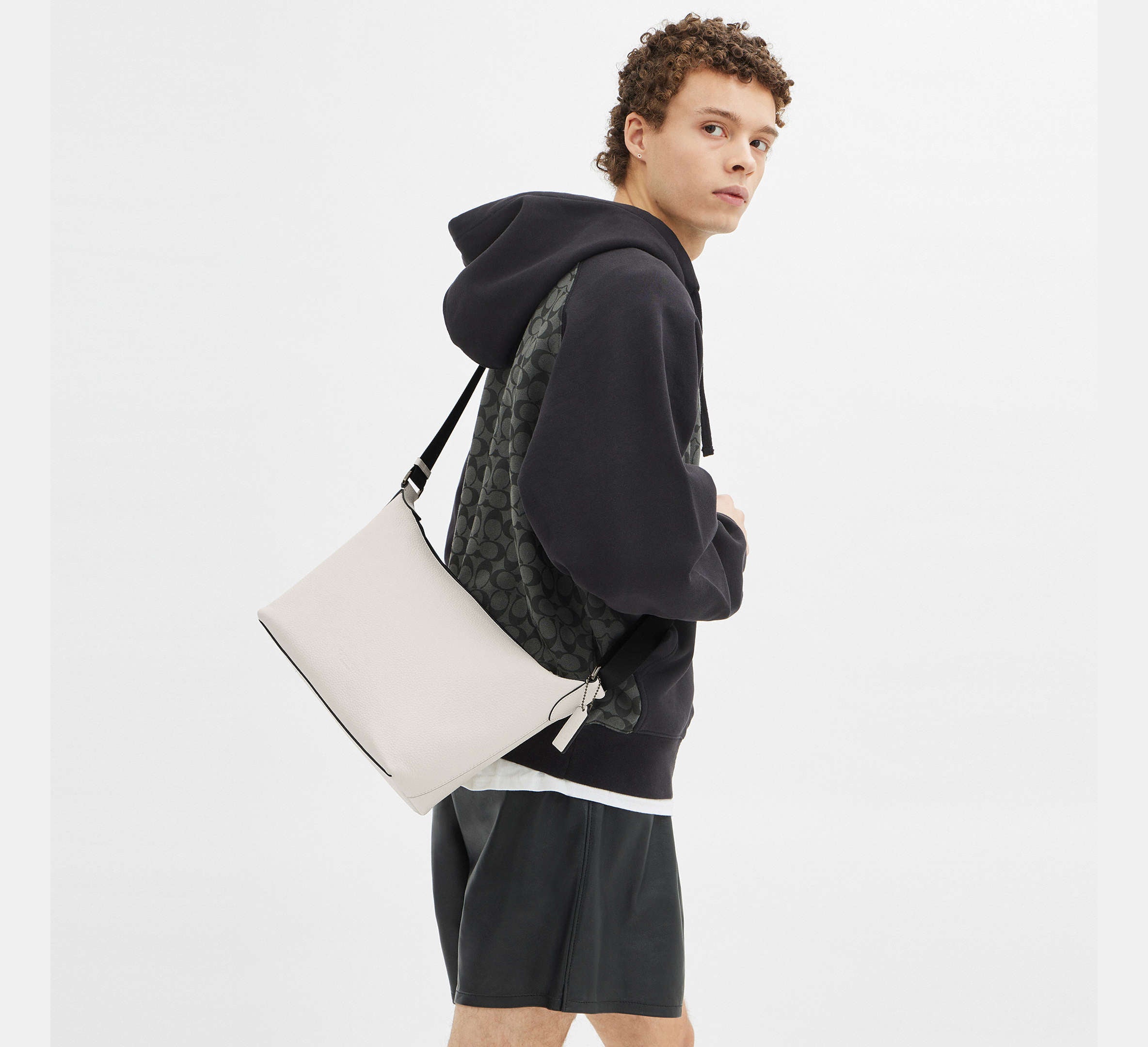 Coach Finn Crossbody Bag  - Gunmetal/Chalk