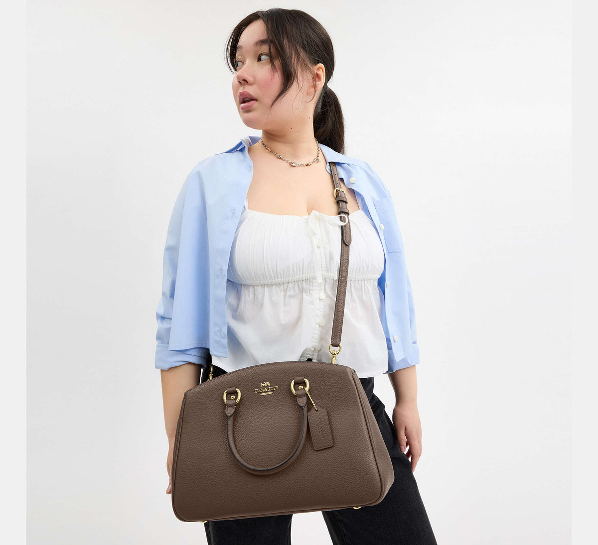 Coach Savannah Carryall Bag - Gold/Dark Stone - Hemen Teslimde