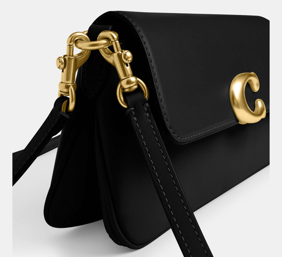 Coach Jet Shoulder Bag - Brass/Black