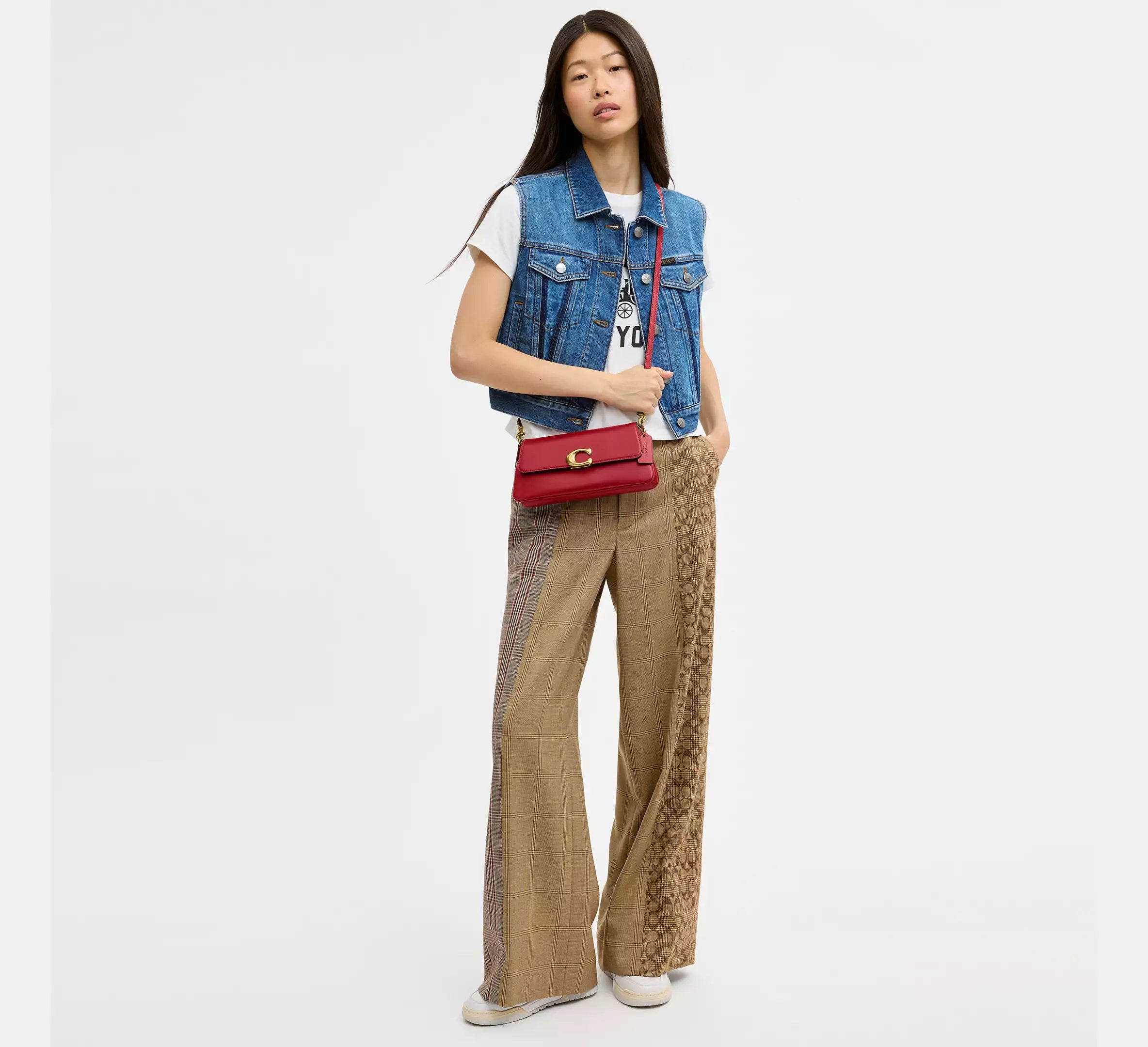 Coach Jet Shoulder Bag -  Brass/Poppy