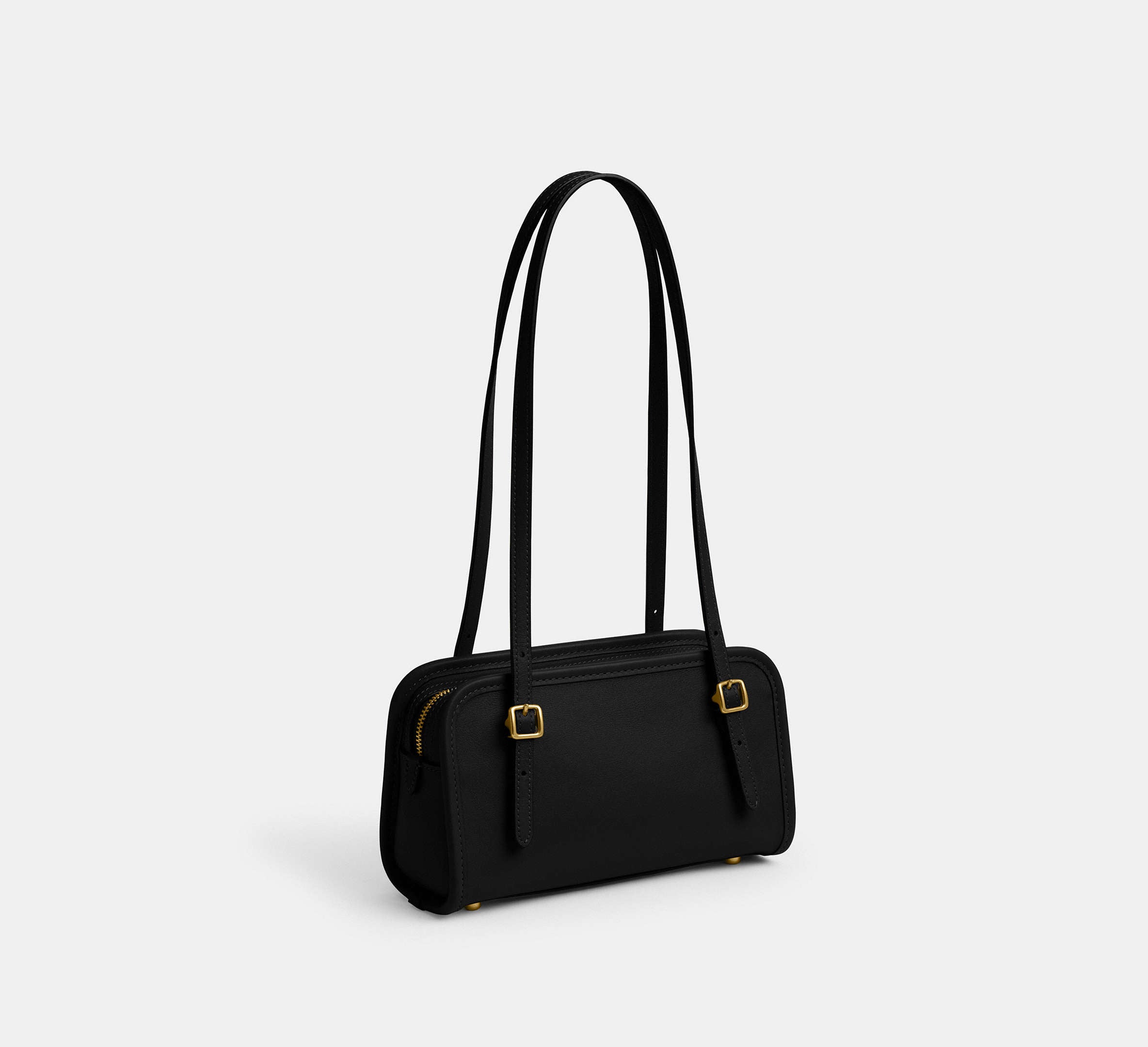 Coach Swing Zip Bag 20 Brass/Black