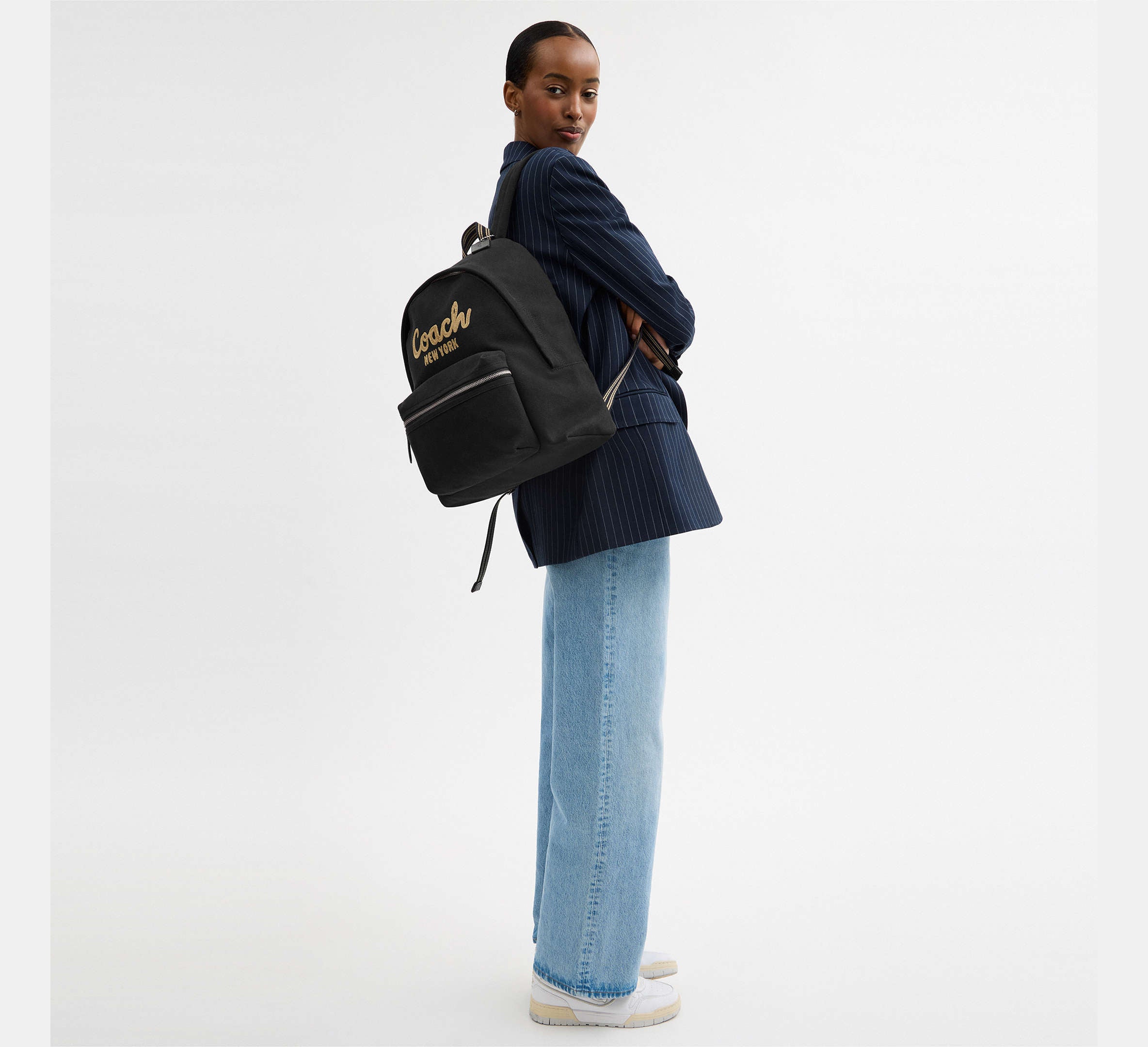 Coach Cargo Backpack - Silver/Black