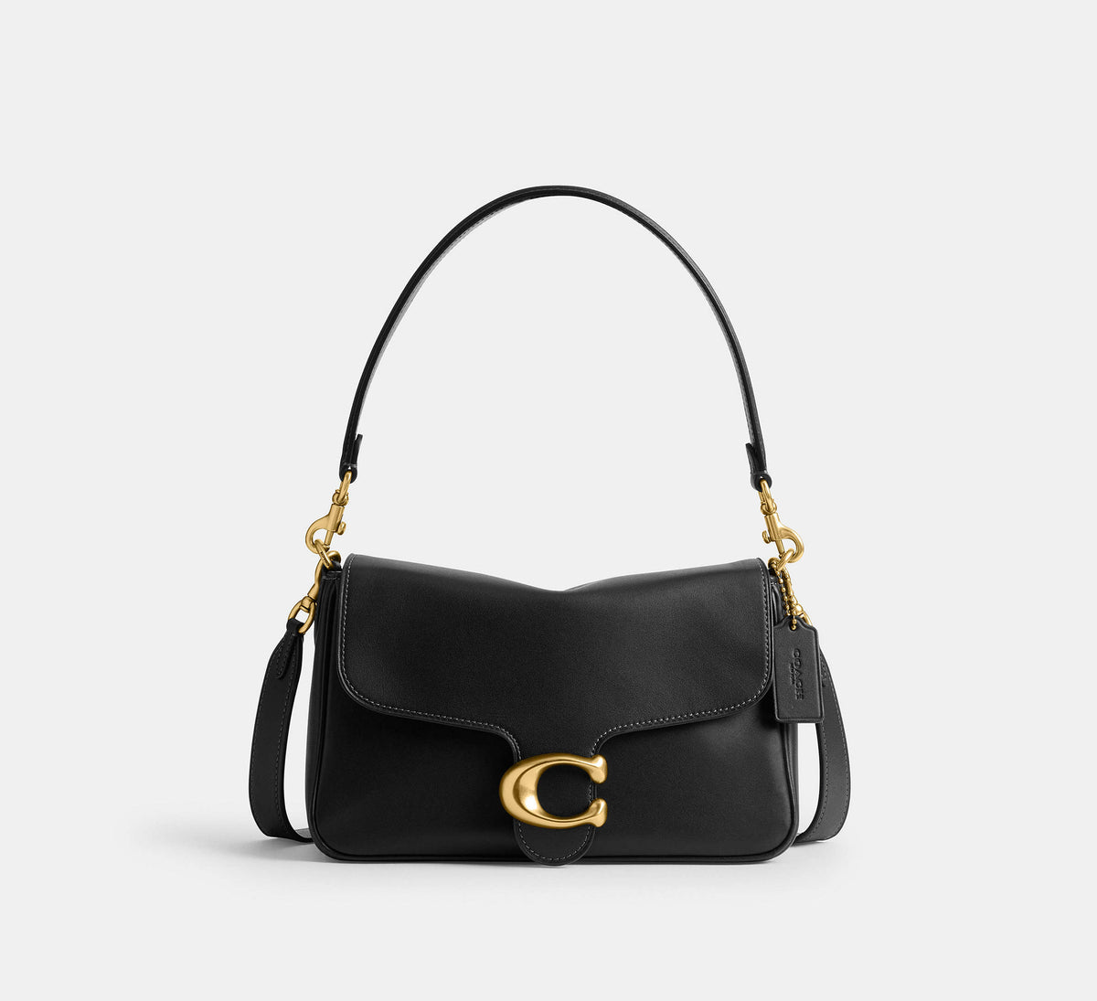 Coach Soft Tabby Shoulder Bag - Brass/Black