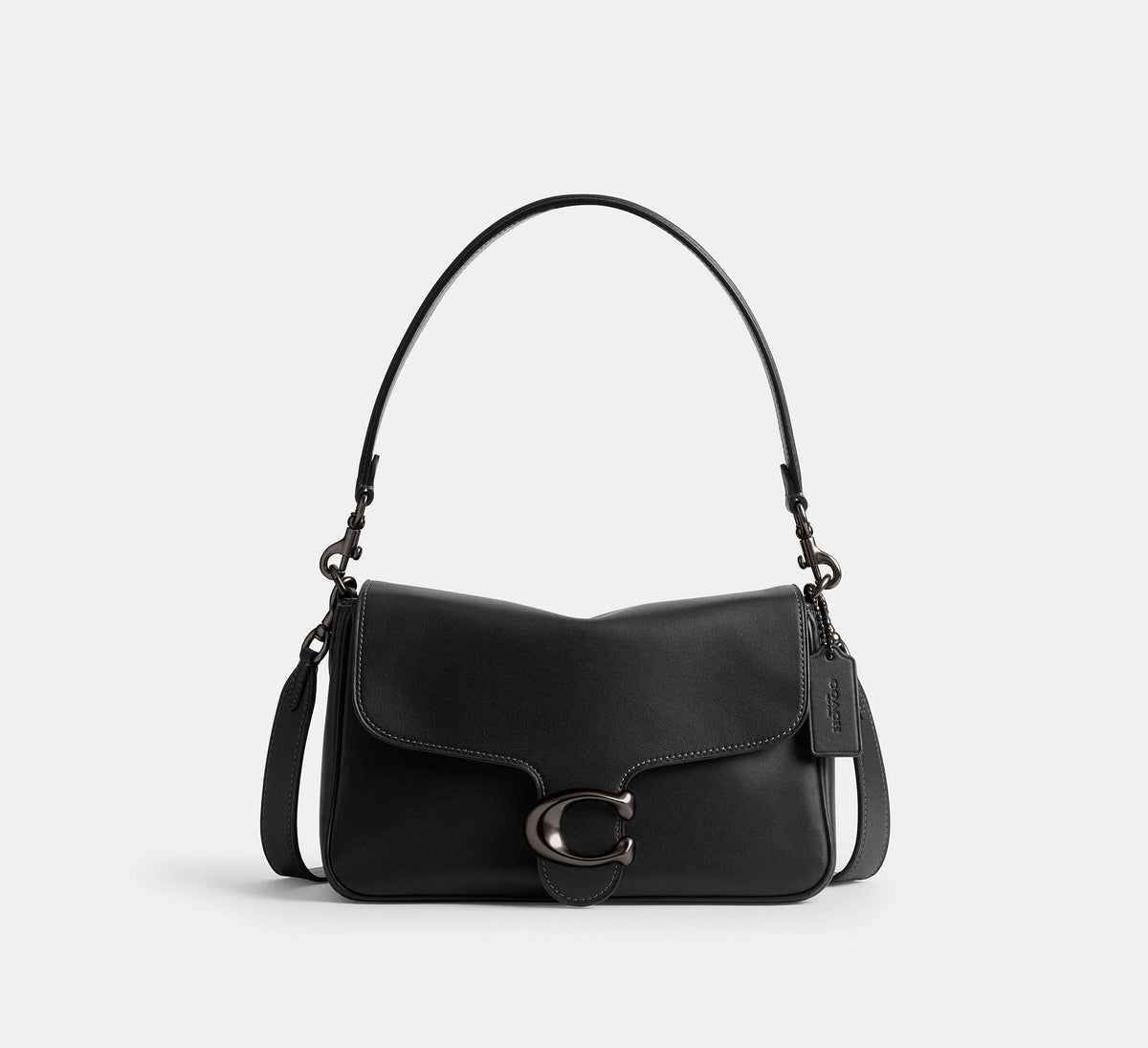 Coach Soft Tabby Shoulder Bag - Pewter/Black