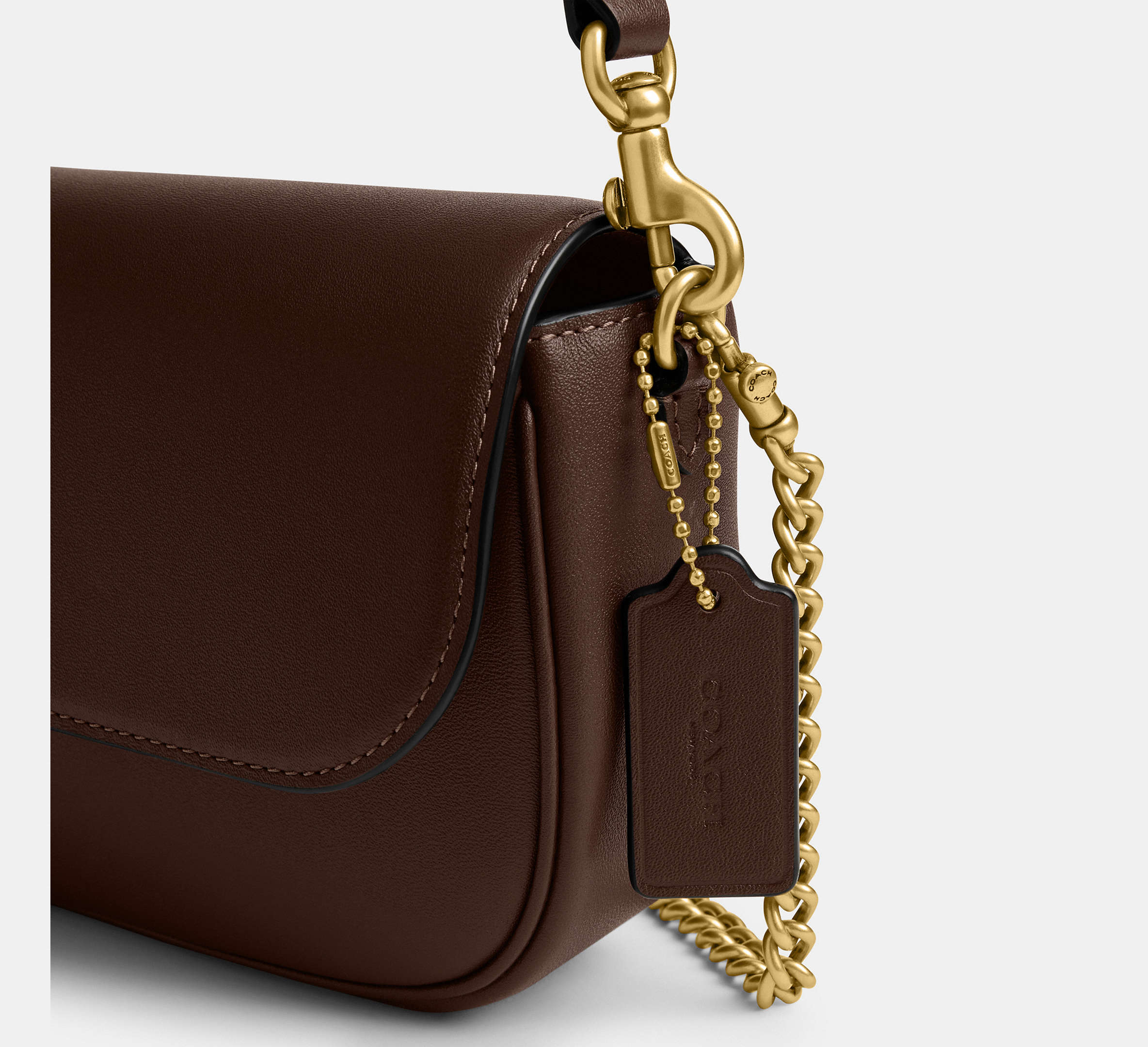 Coach Brook Flap Chain Bag SEZON - Brass/Maple – Kanadadan Kapına