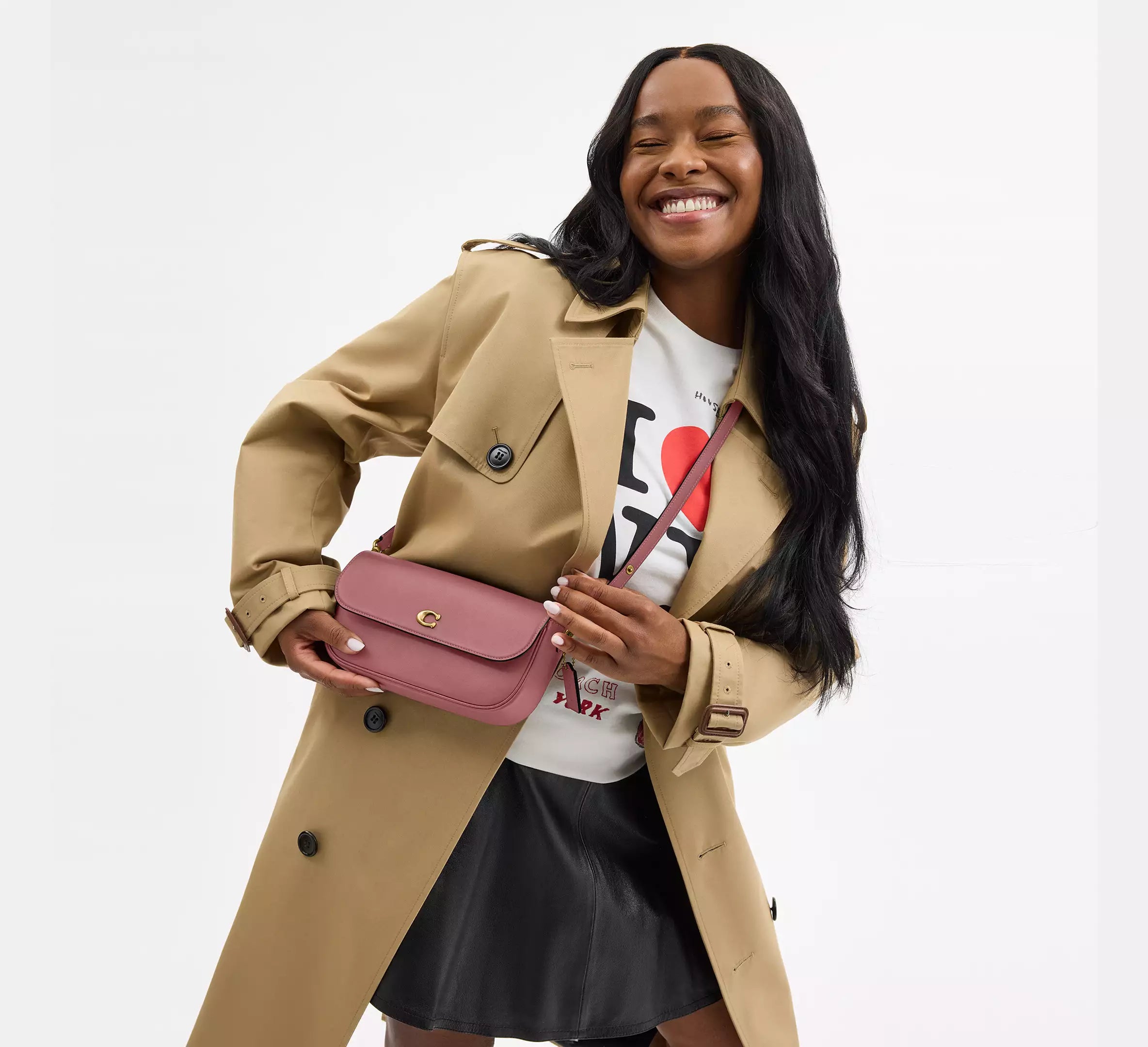 Coach Brook Flap Chain Bag SEZON - Brass/Peony – Kanadadan Kapına