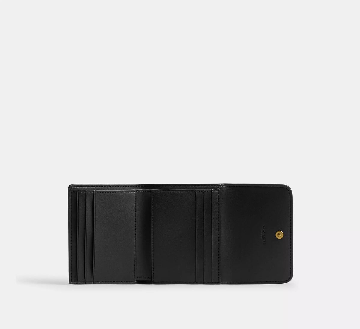 Coach Mila Small Flap Wallet  -  Brass/Black