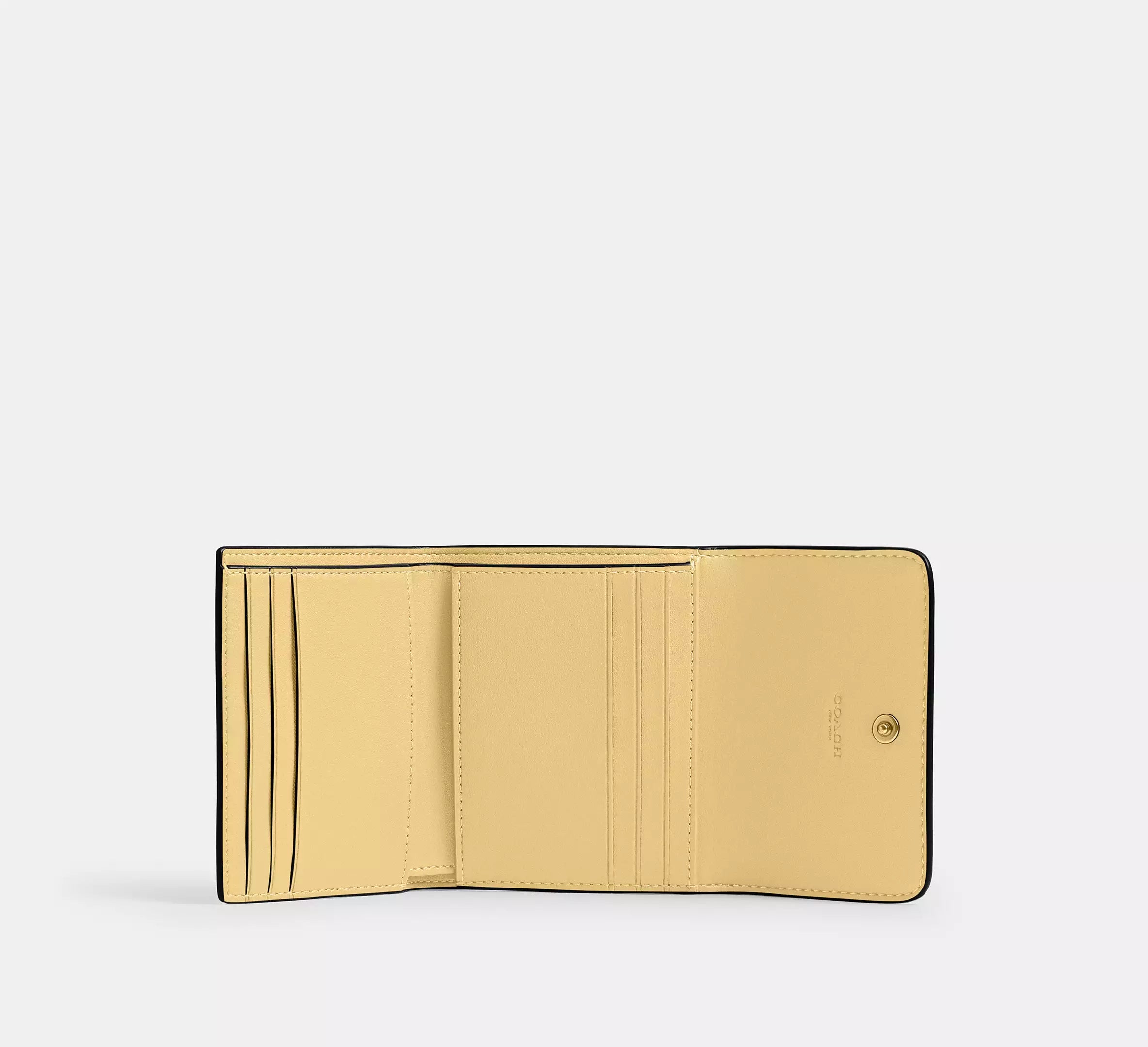 Coach Mila Small Flap Wallet  -  SEZON  -   Brass/Vanilla