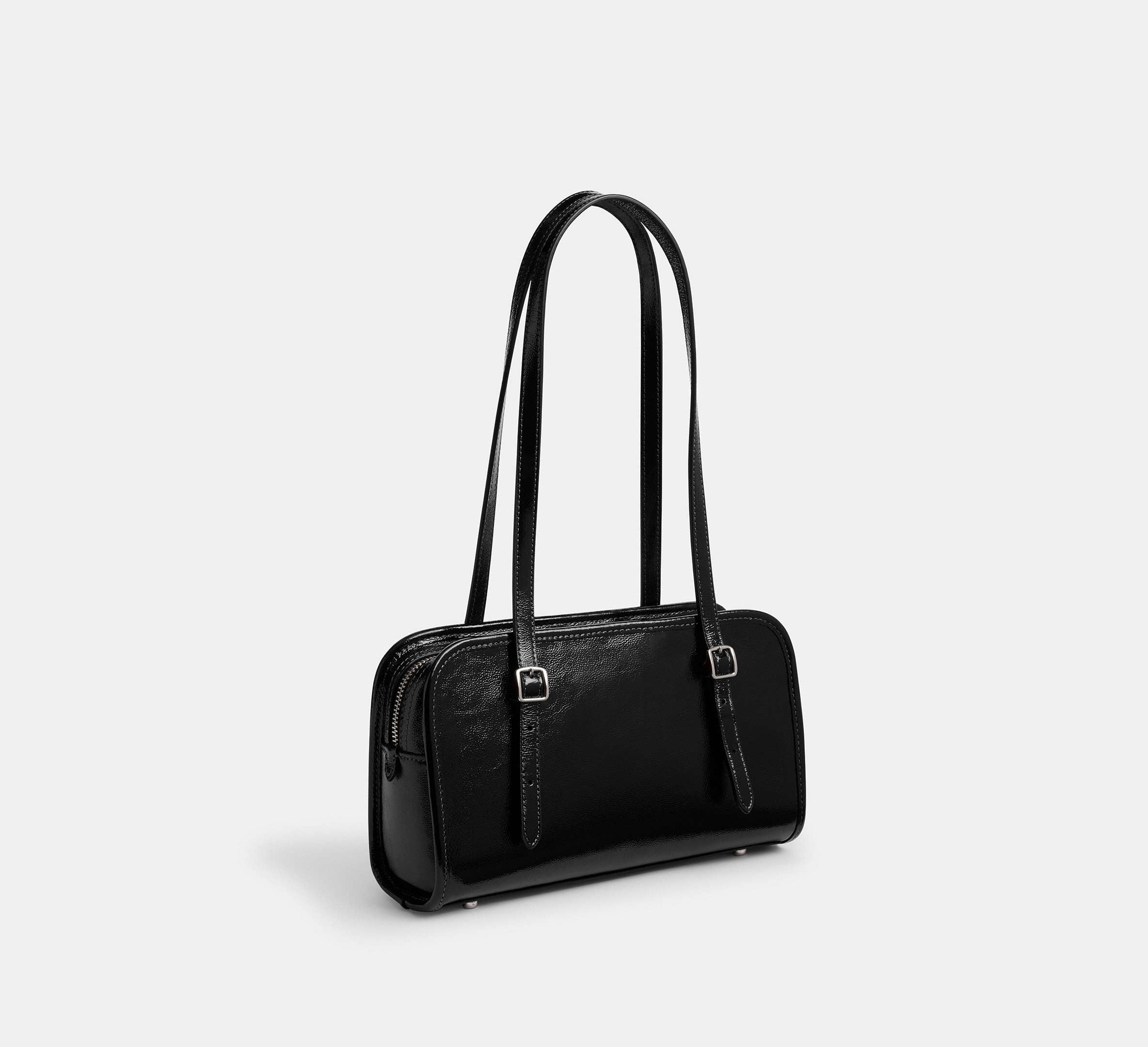 Coach Swing Zip Silver/Black Bag