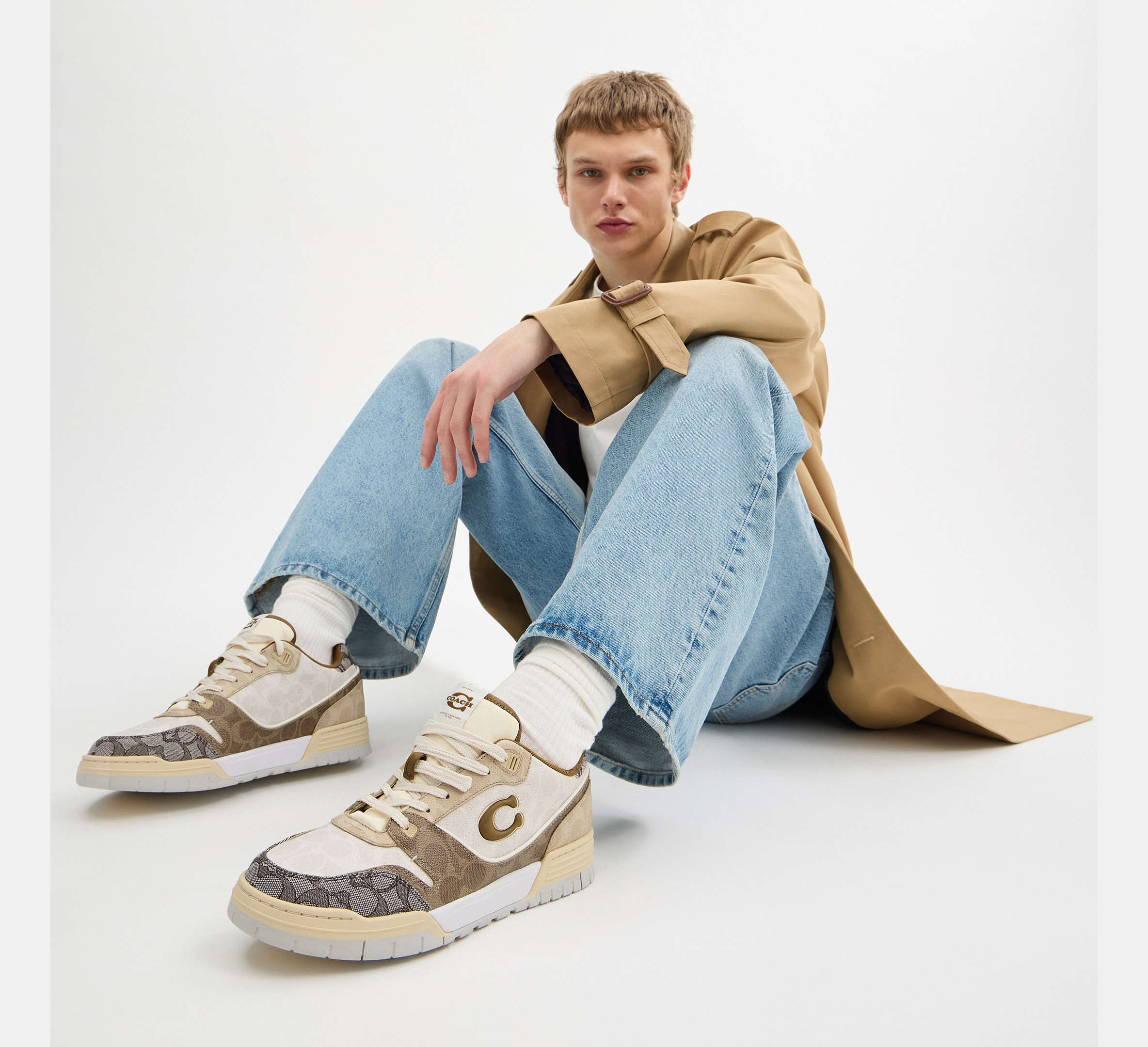 Coach Men's Soho Sneaker In Mixed Signature -  Multi