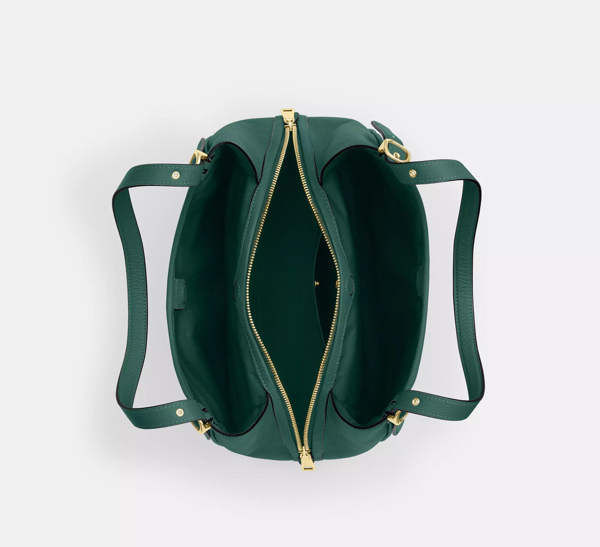 Coach Erin Shoulder Bag  -  Gold/Emerald