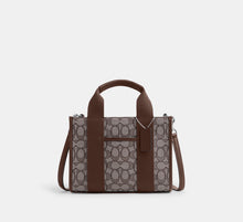 Coach Smith Tote Bag 24 In Signature Jacquard - Silver/Oak/Maple - Hemen Teslim