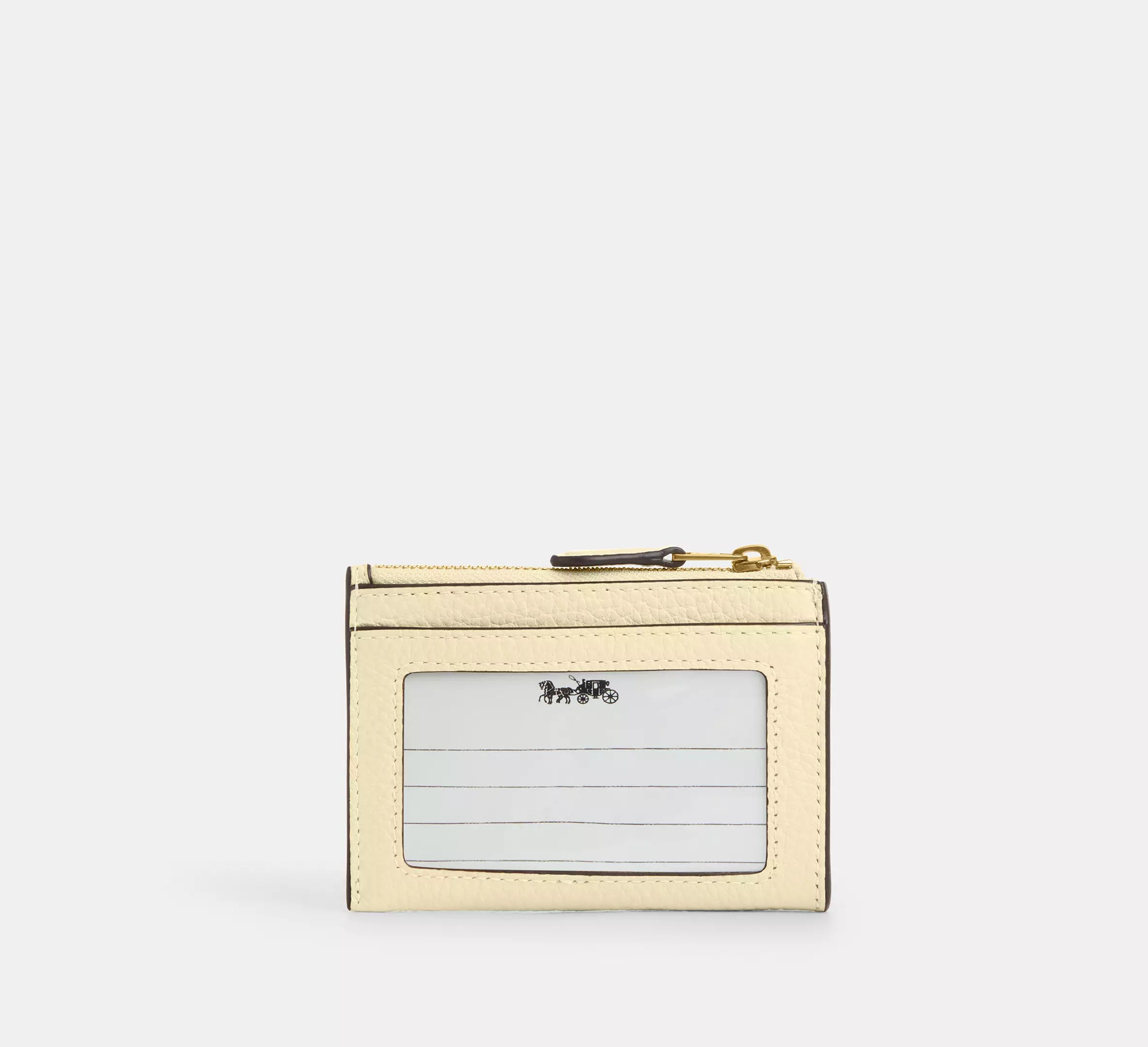 Coach Mini Skinny Id Case With Crystal - Brass/Moonlight