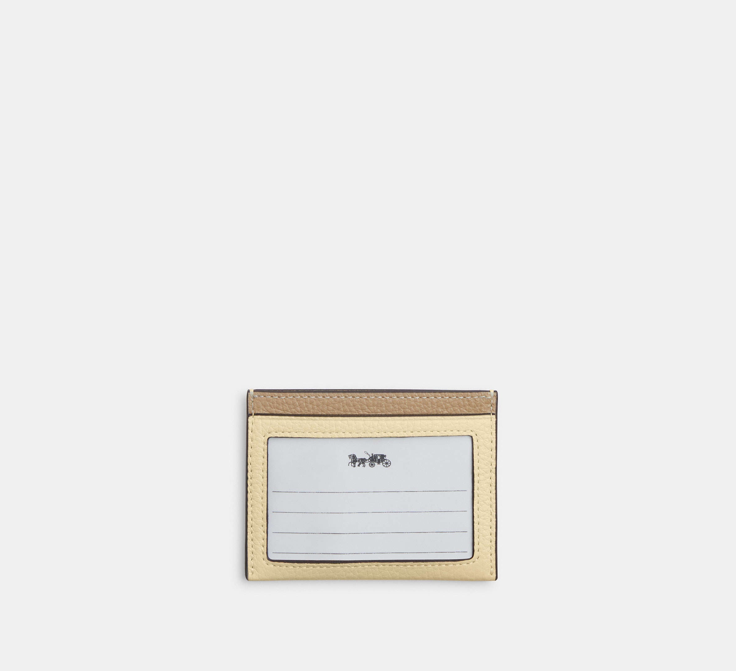 Coach Slim Id Card Case With Lemon Graphic - Silver/Moonlight