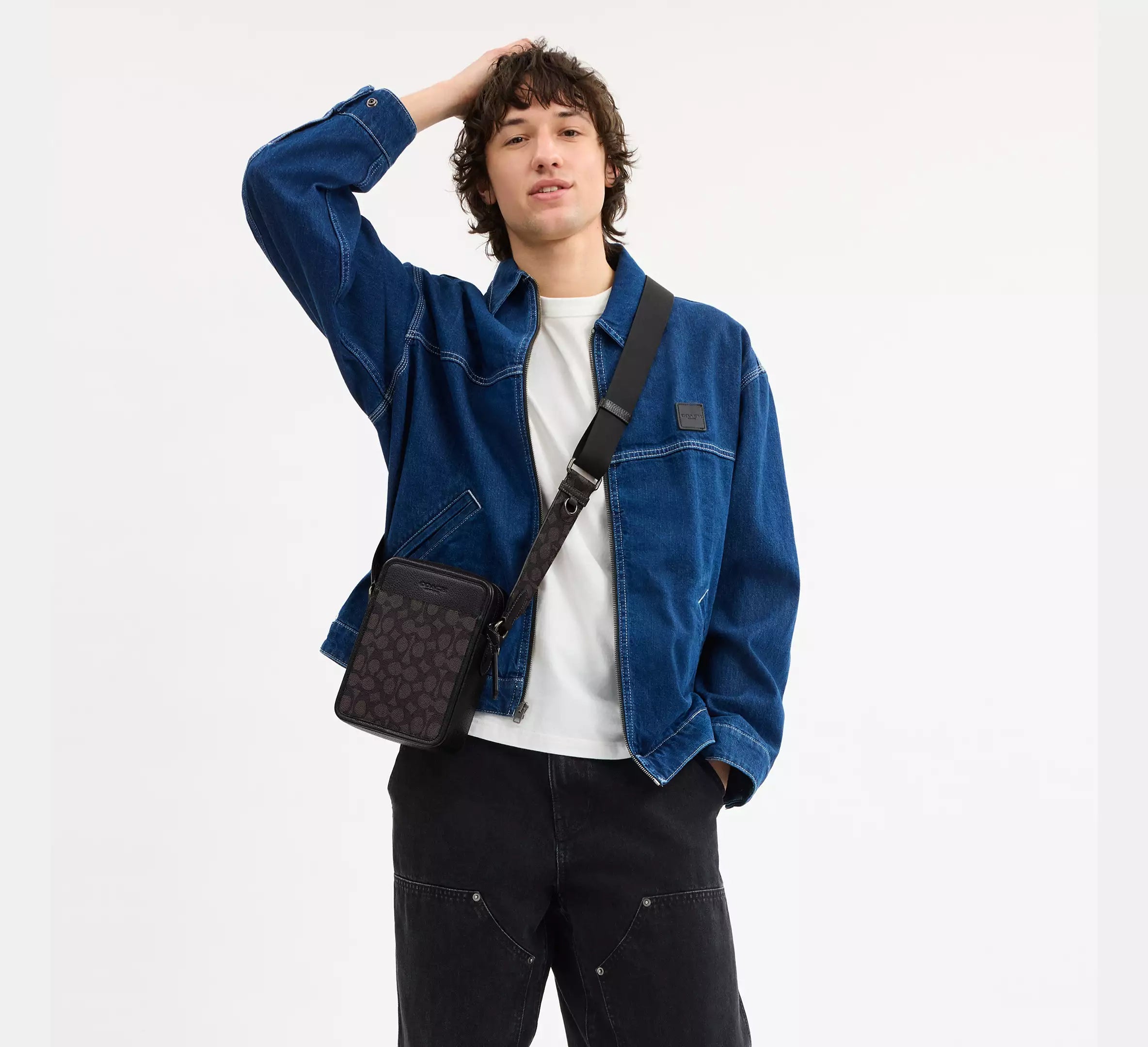 Coach Sullivan Crossbody Bag In Signature - Gunmetal/Walnut/Black