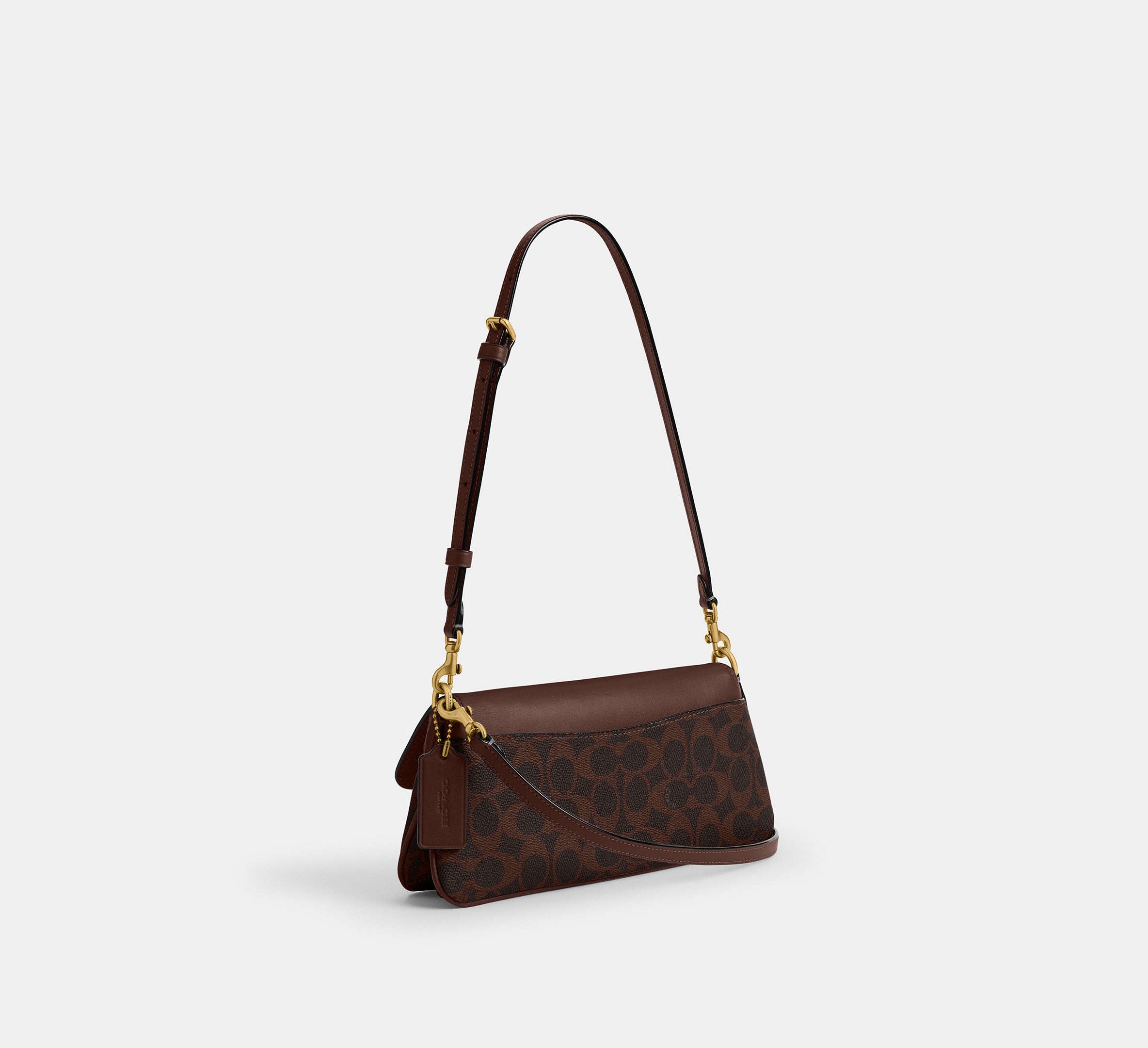 Coach Jet Shoulder Bag In Signature - Brass/Maple – Kanadadan Kapına