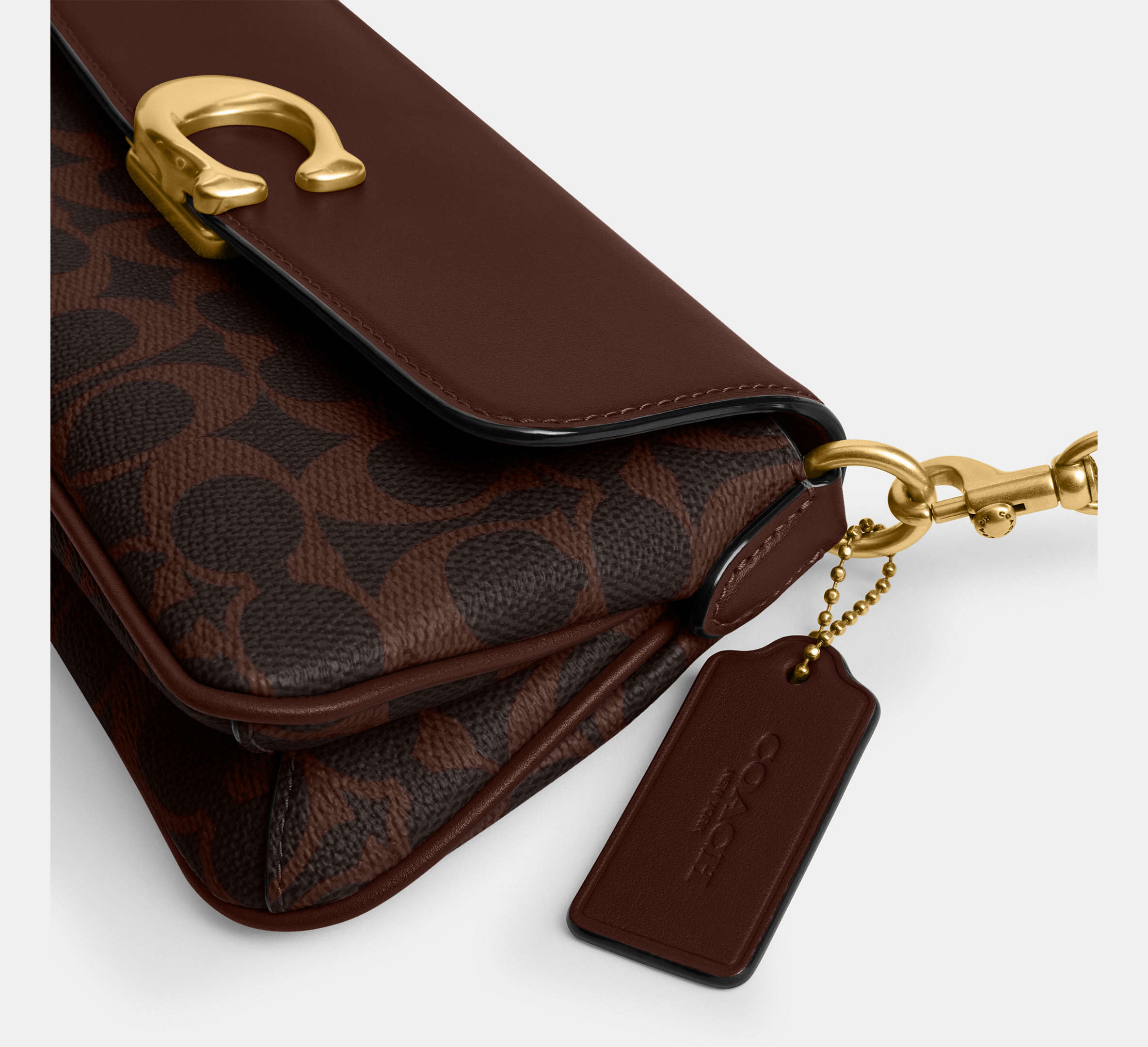 Coach Jet Shoulder Bag In Signature - Brass/Maple - Hemen Teslimde