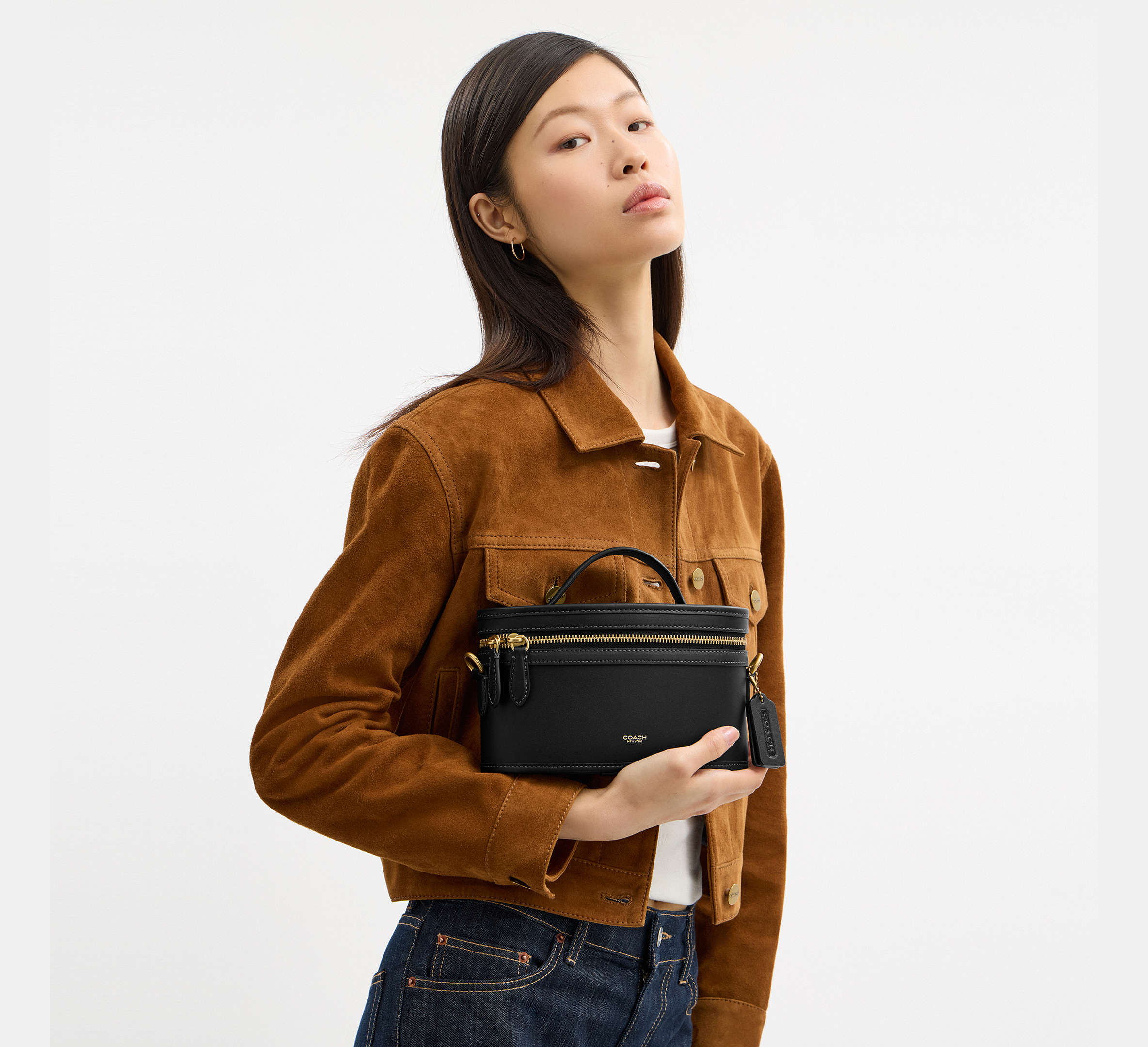 Coach Trail Bag-Brass/Black