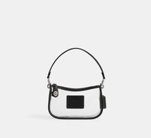 Coach Stadium Swinger Bag - Silver/Black