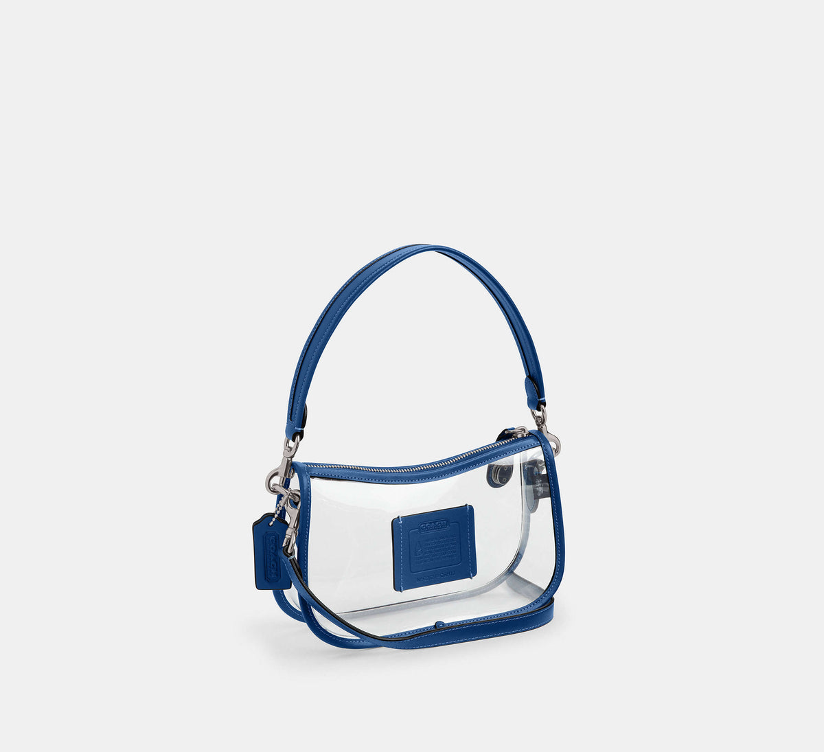 Coach Stadium Swinger Bag - Silver/True Blue