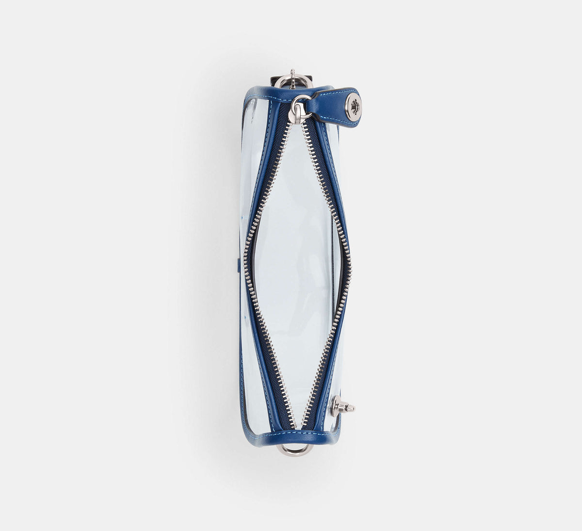 Coach Stadium Swinger Bag - Silver/True Blue