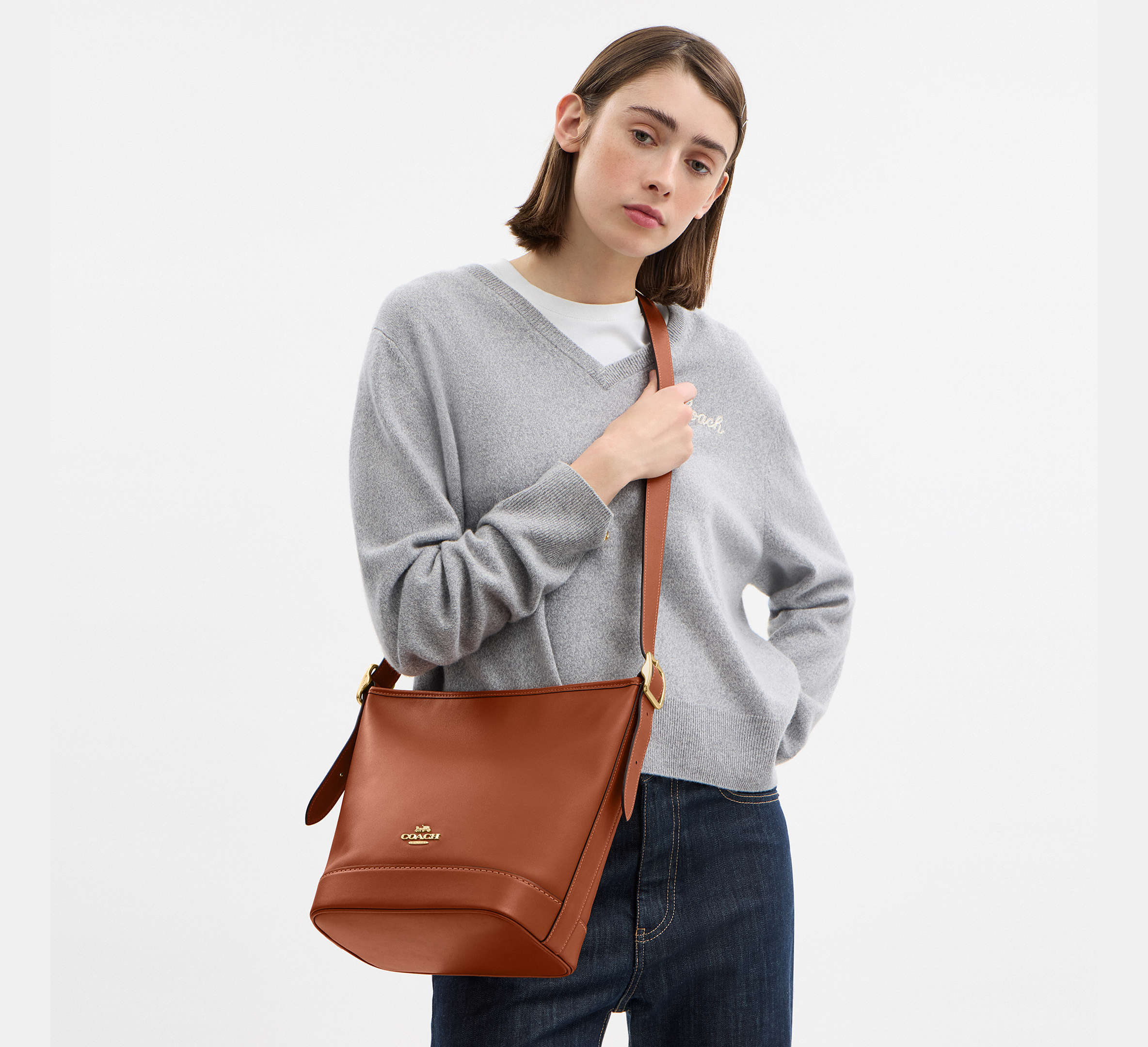 Coach Jude Duffle Bag - Gold/Tan