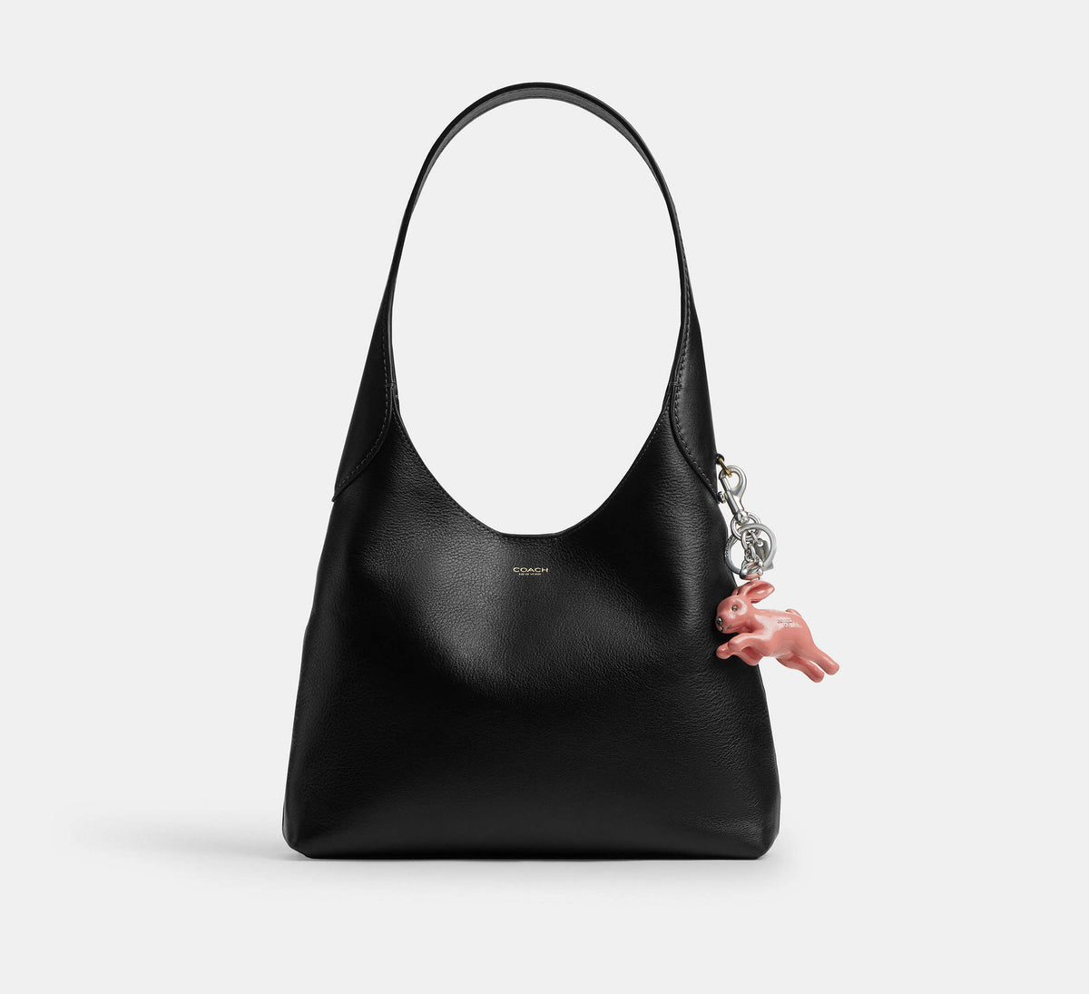 Coach Bunny Bag Charm  - Silver/Pink