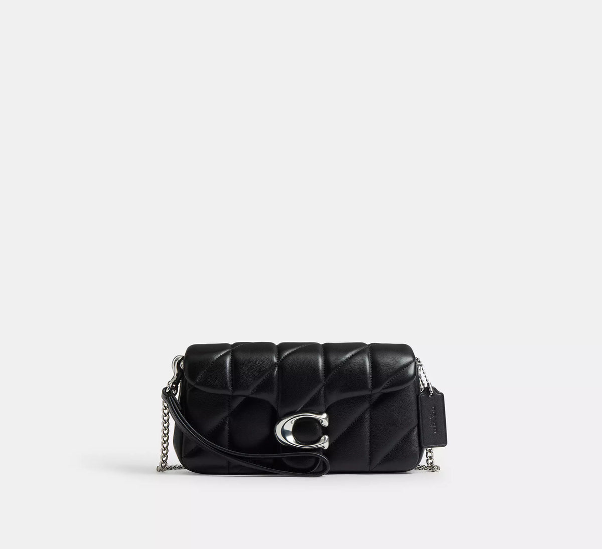 Coach Tabby Chain Crossbody Bag 19 With Quilting - smooth leather/Silver/Black