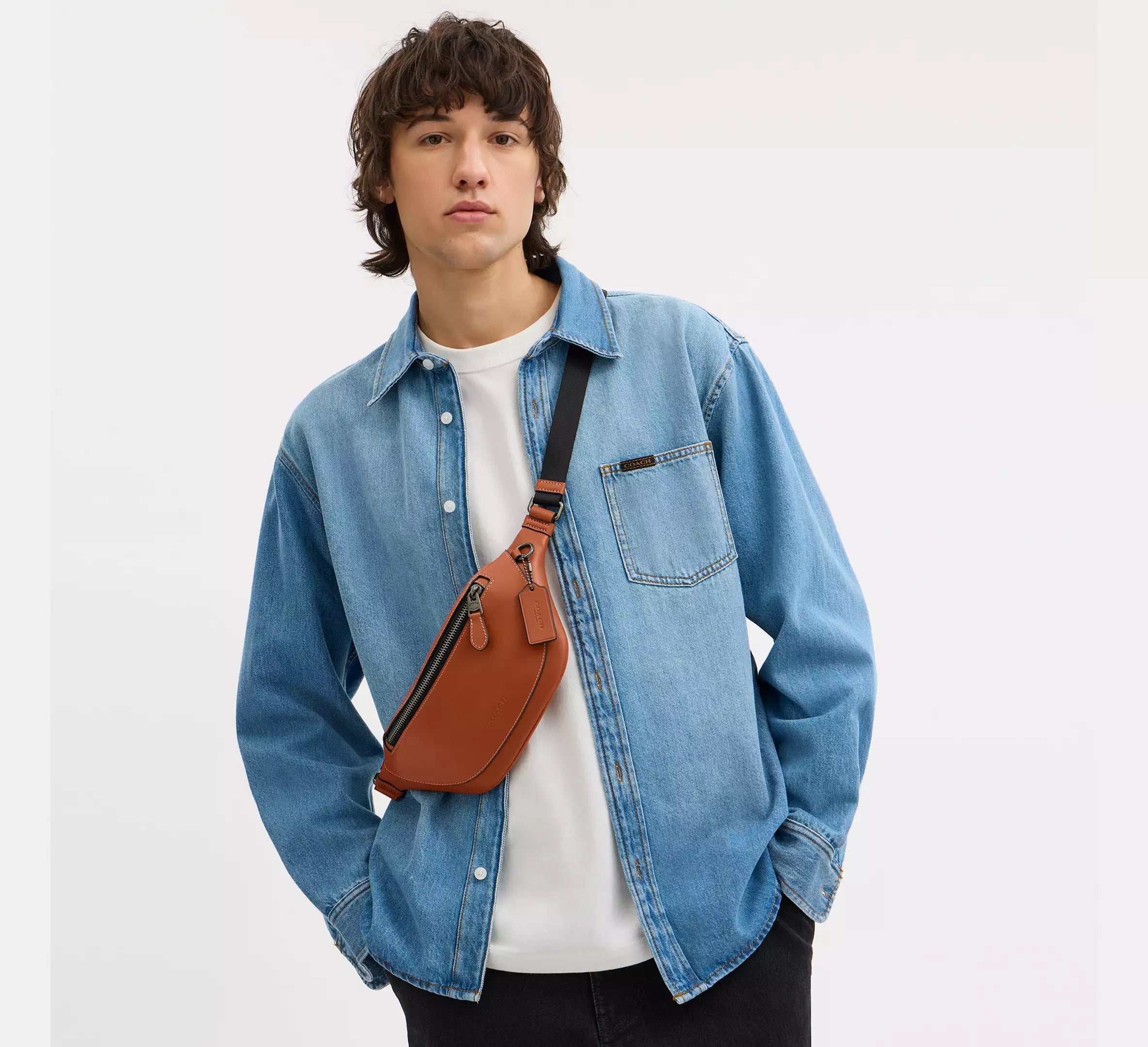 Coach Warren Mini Belt Bag - Gunmetal/Tan – Kanadadan Kapına