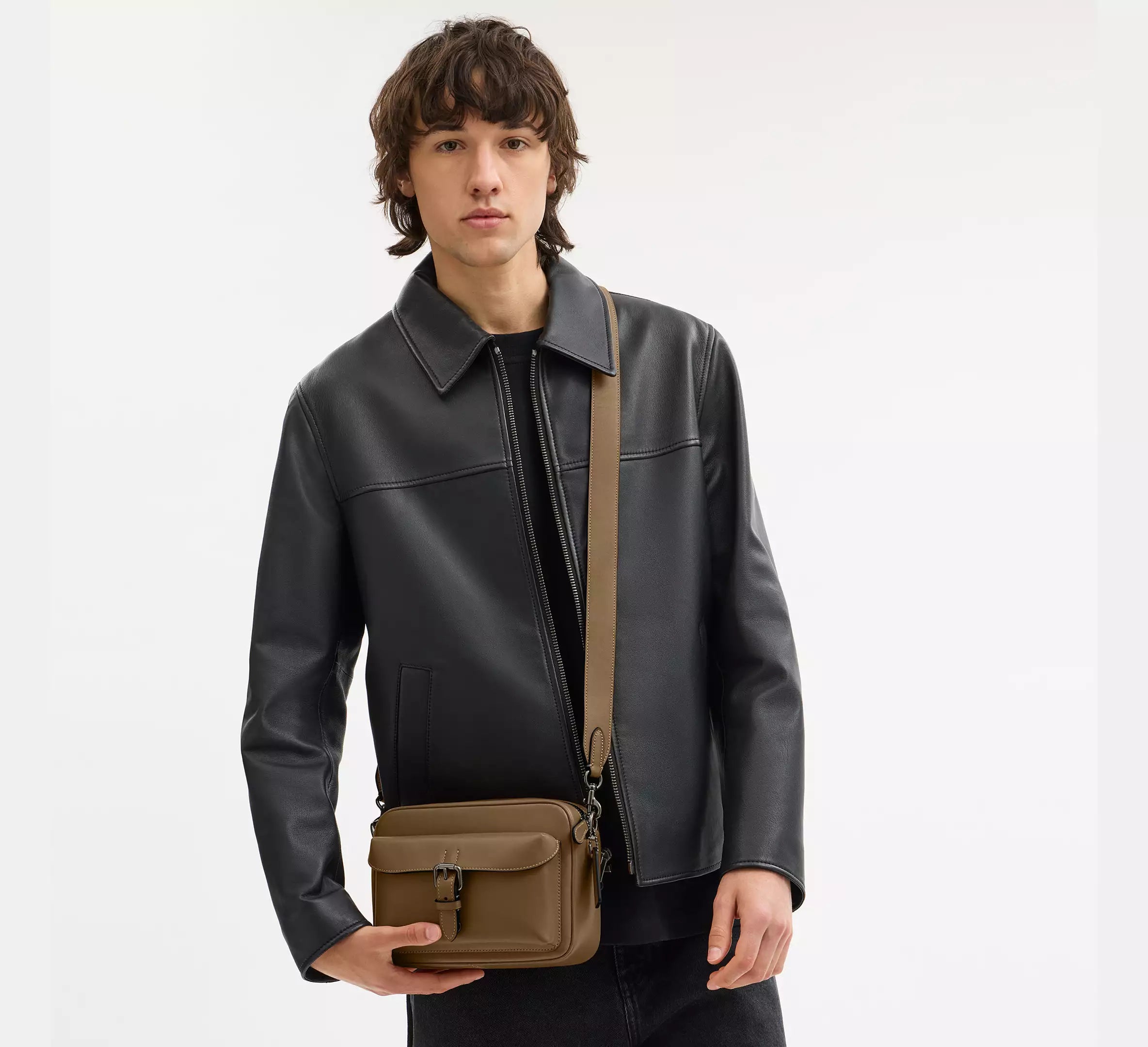 Coach Warner Crossbody Bag -  Gunmetal/Green