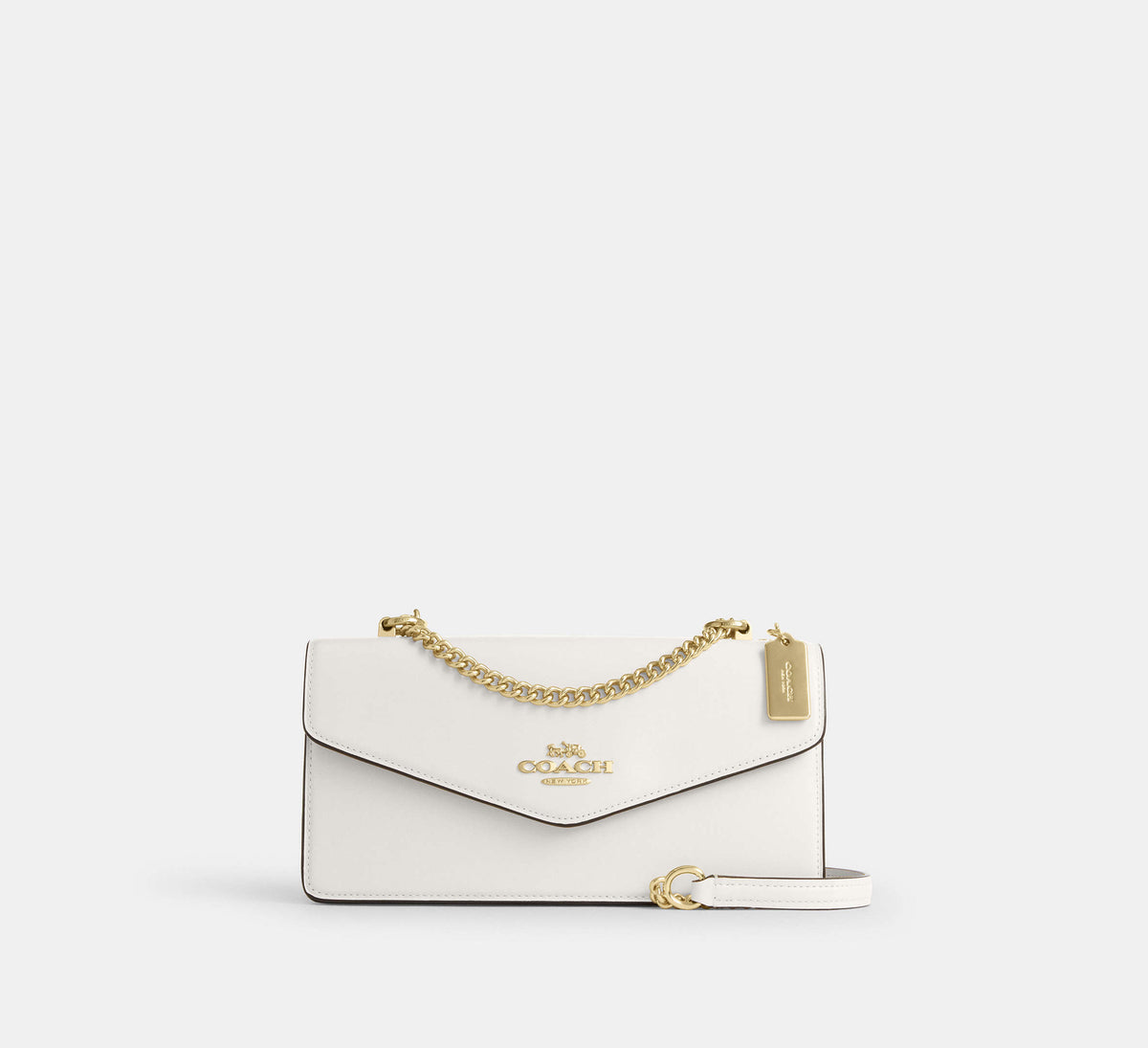 Coach Klare Envelope Crossbody Bag - Gold/Chalk - Hemen Teslimde